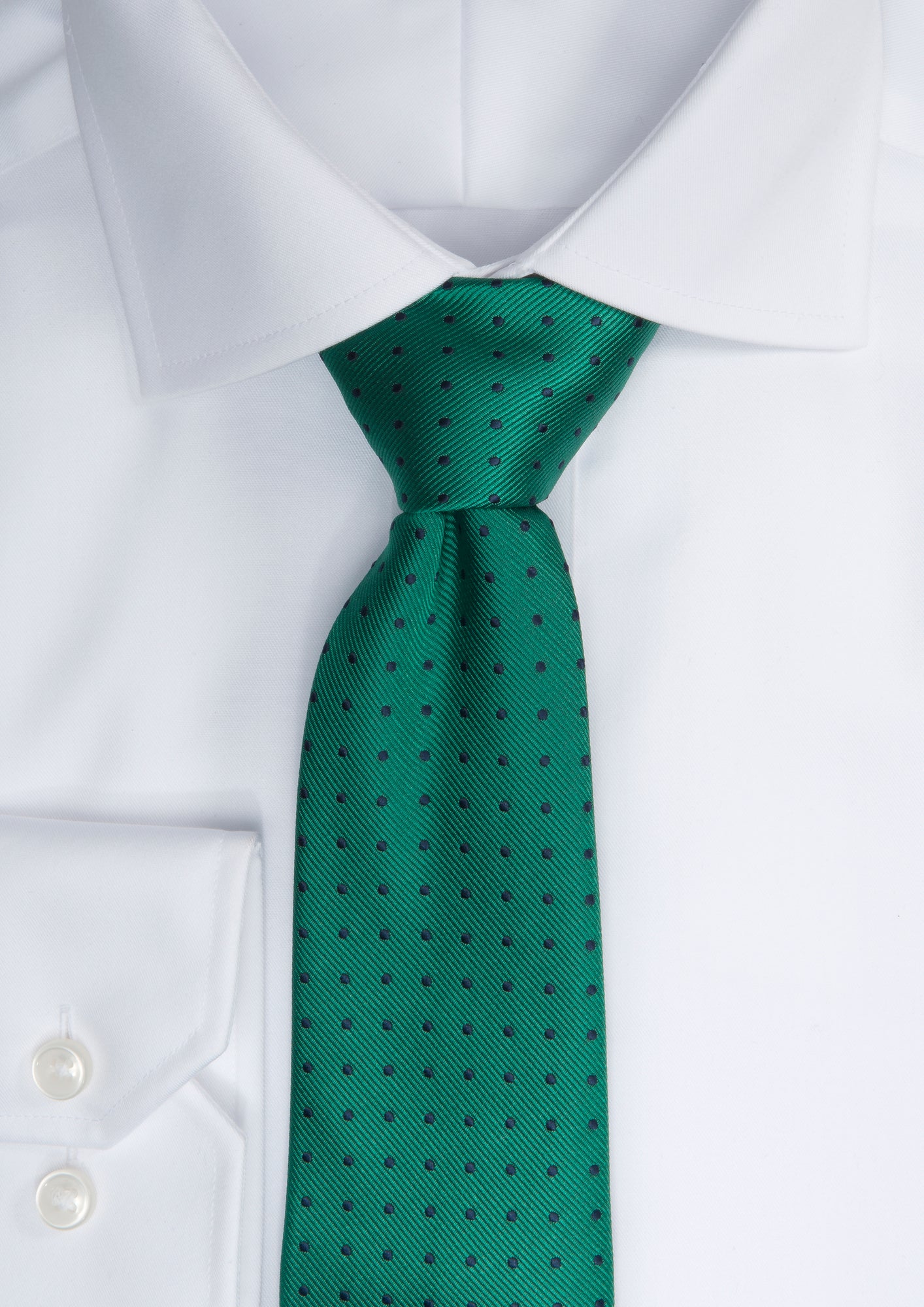 JH&F Tie Dot Green/Navy