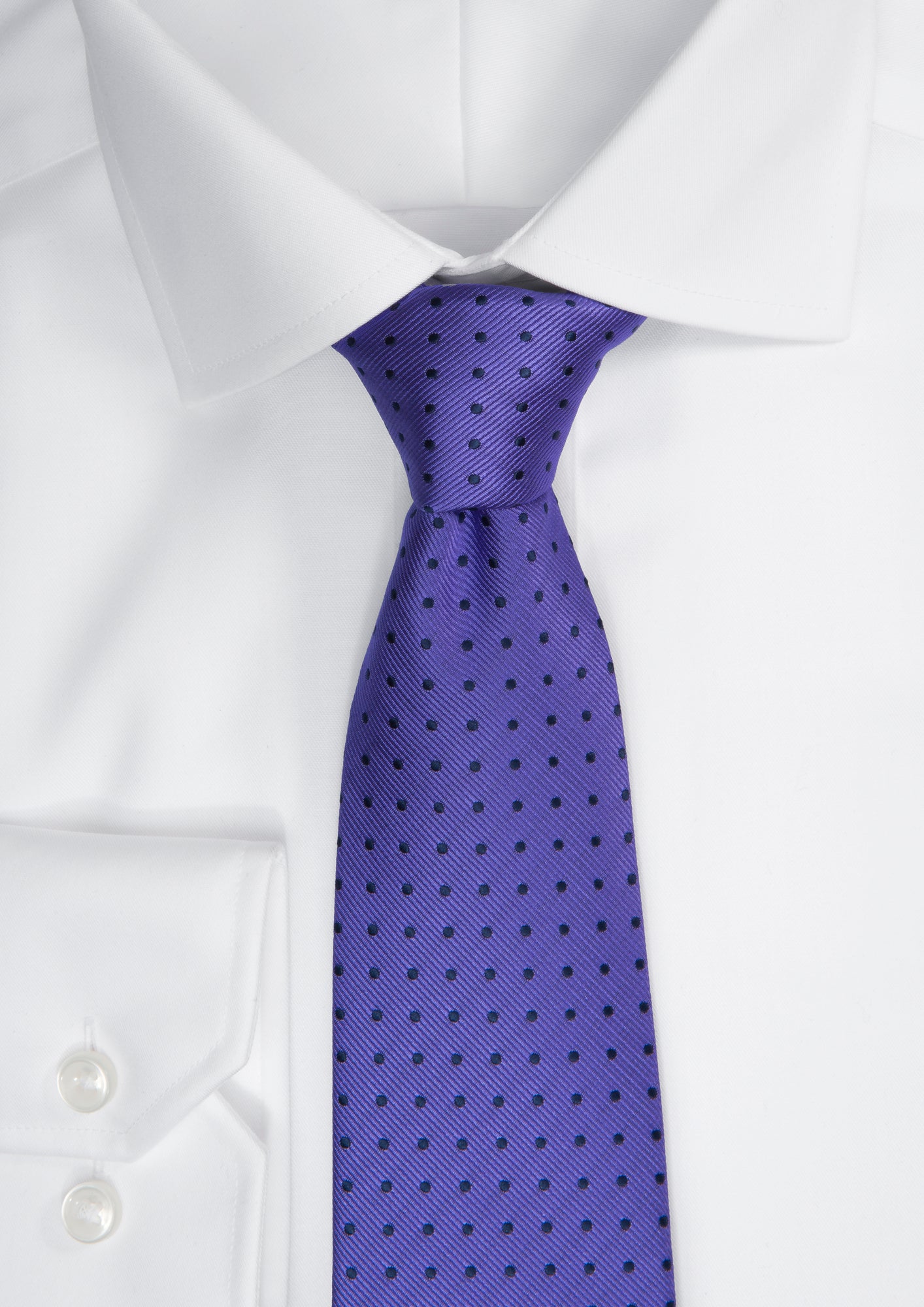 JH&F Tie Dot Navy/Purple