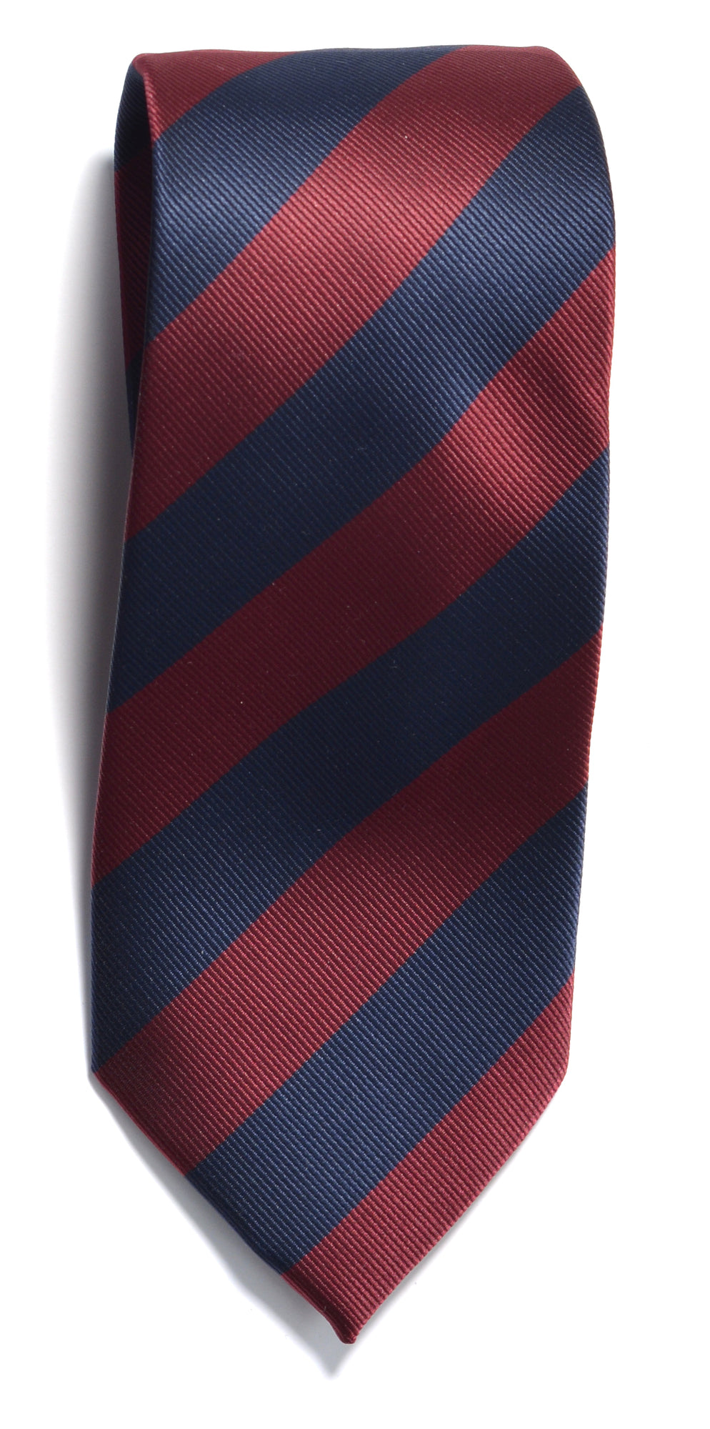 JH&F Tie Regimental Stripe Navy/Brown