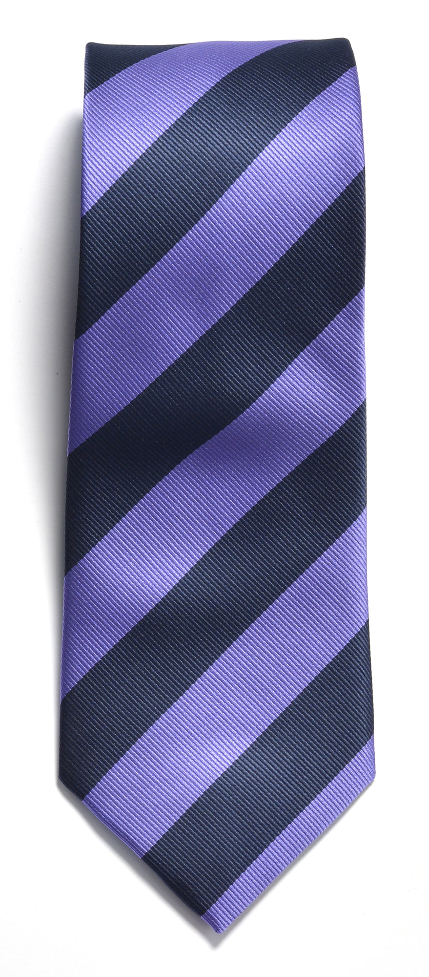 JH&F Tie Regimental Stripe Navy/Purple