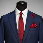 Giftbox Solid Paisley Tie Wine
