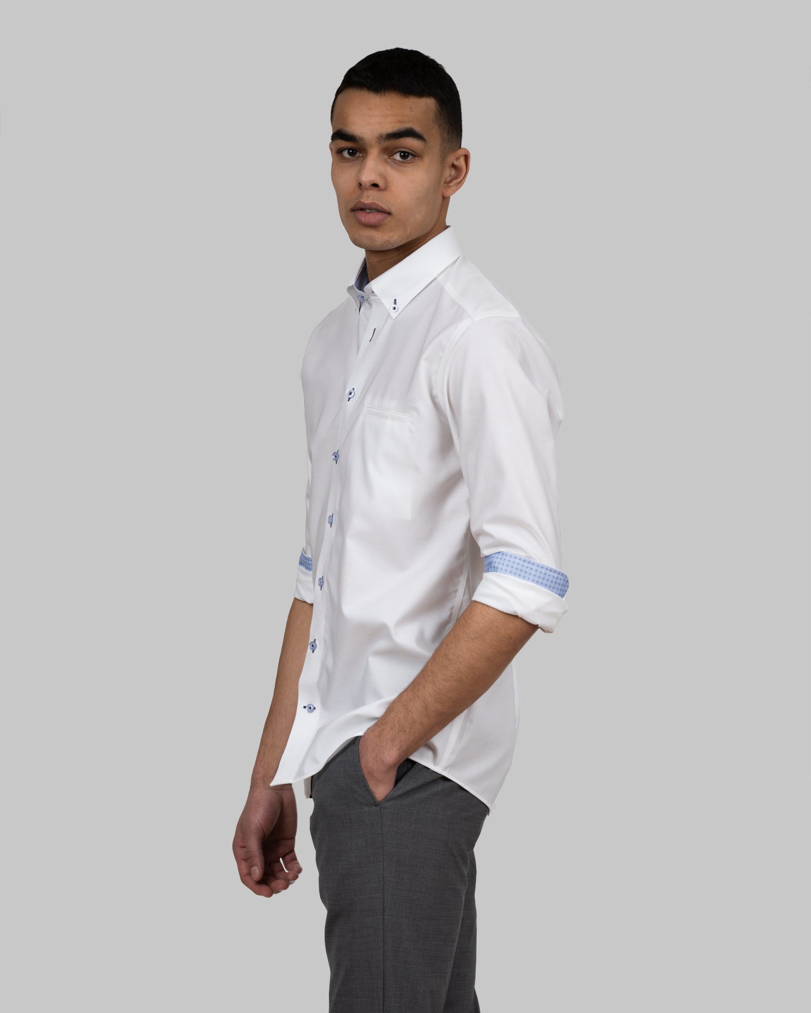 RB121 Oxford Slim White