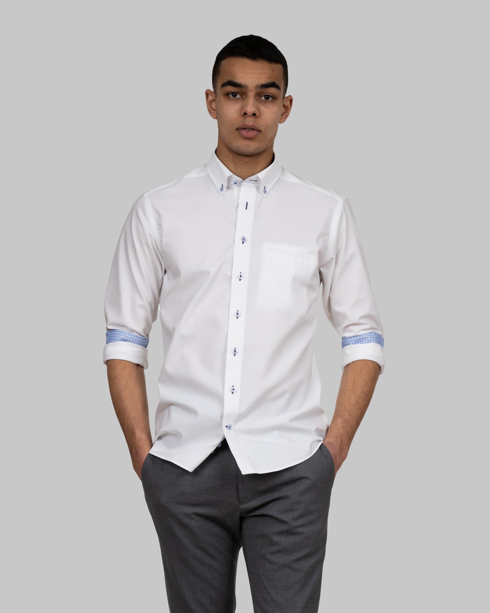 RB121 Oxford Slim White