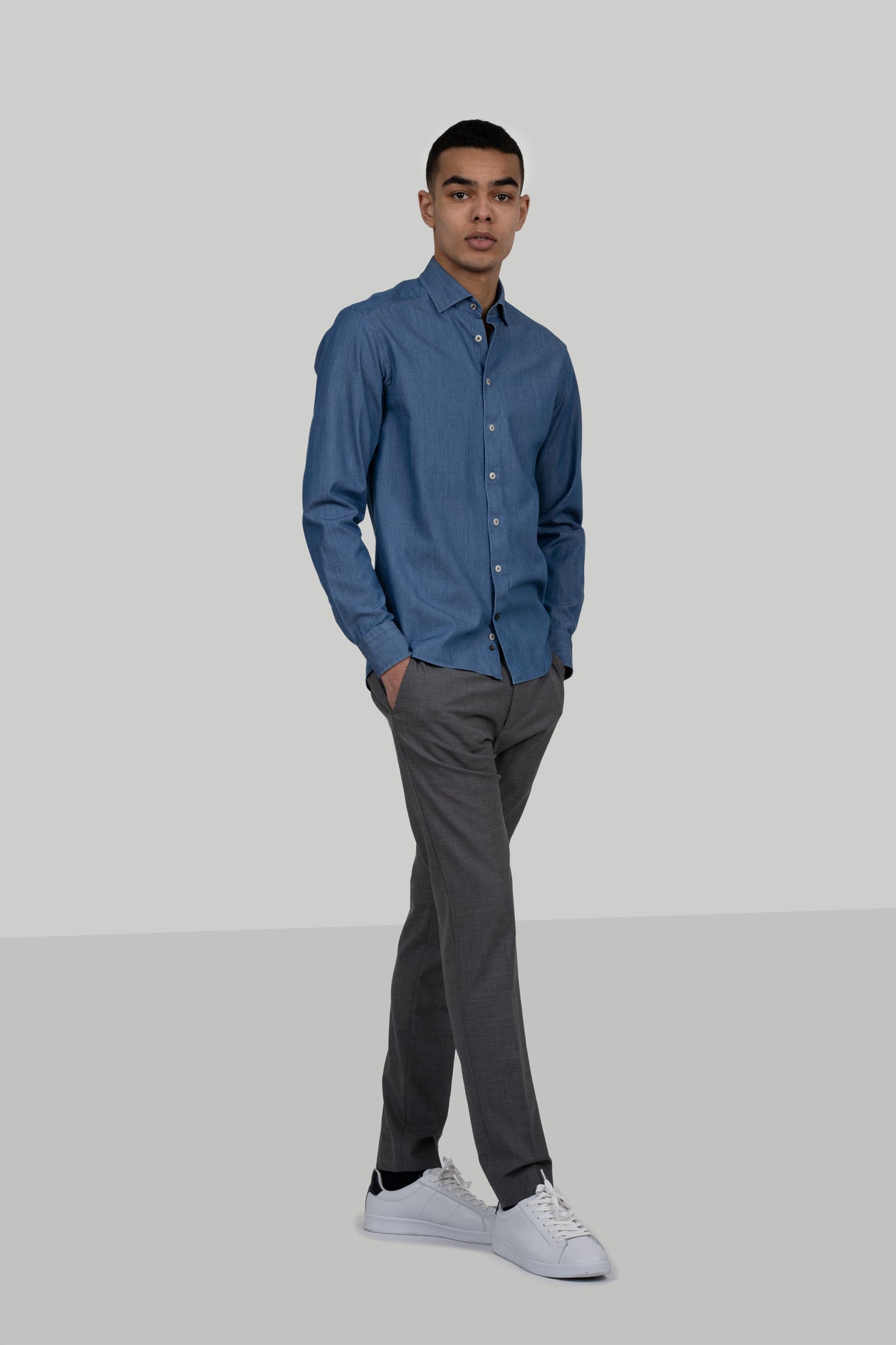 JH&F Indigo Bow 130 Slim Fit Indigo