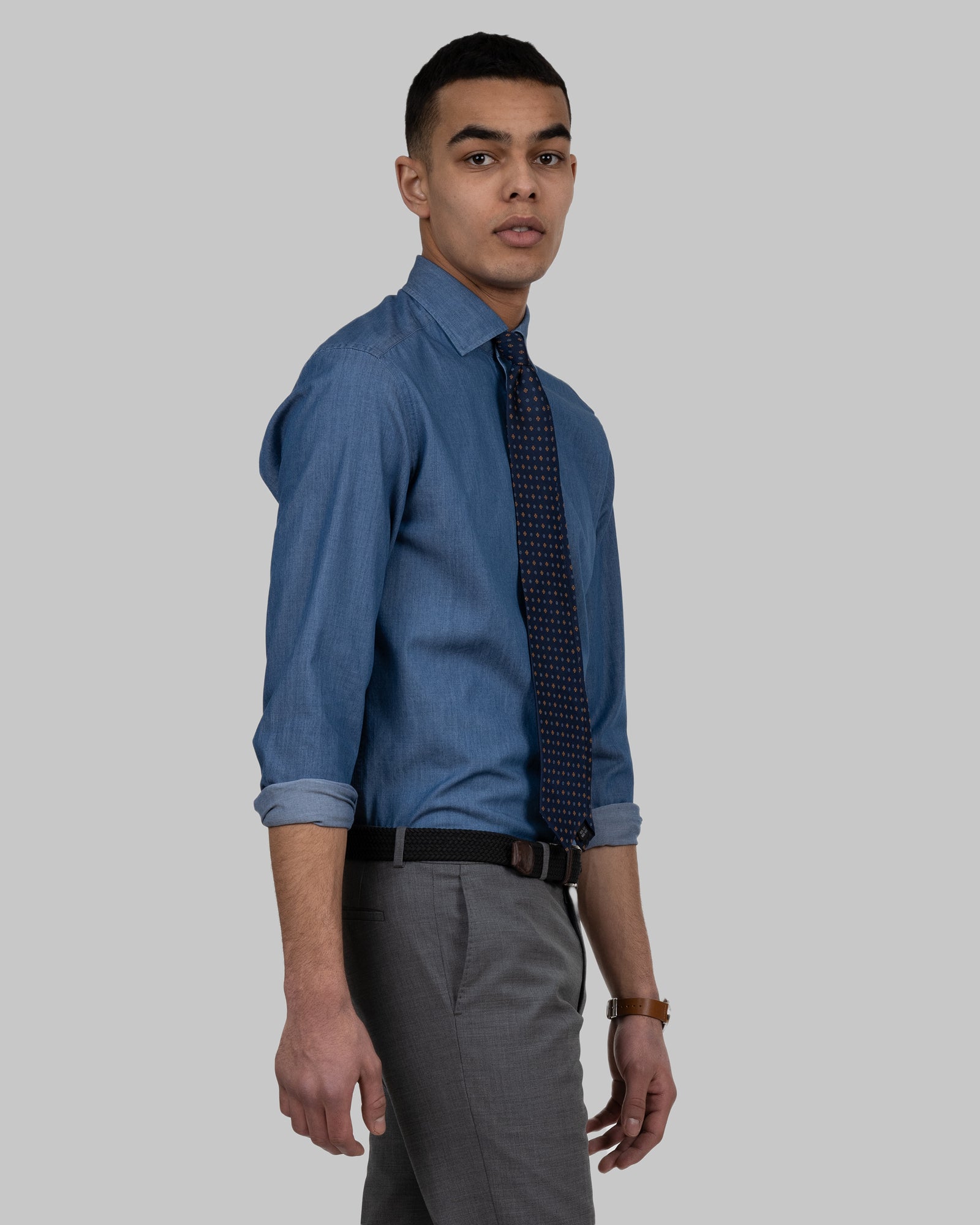 JH&F Indigo Bow 130 Slim Fit Indigo
