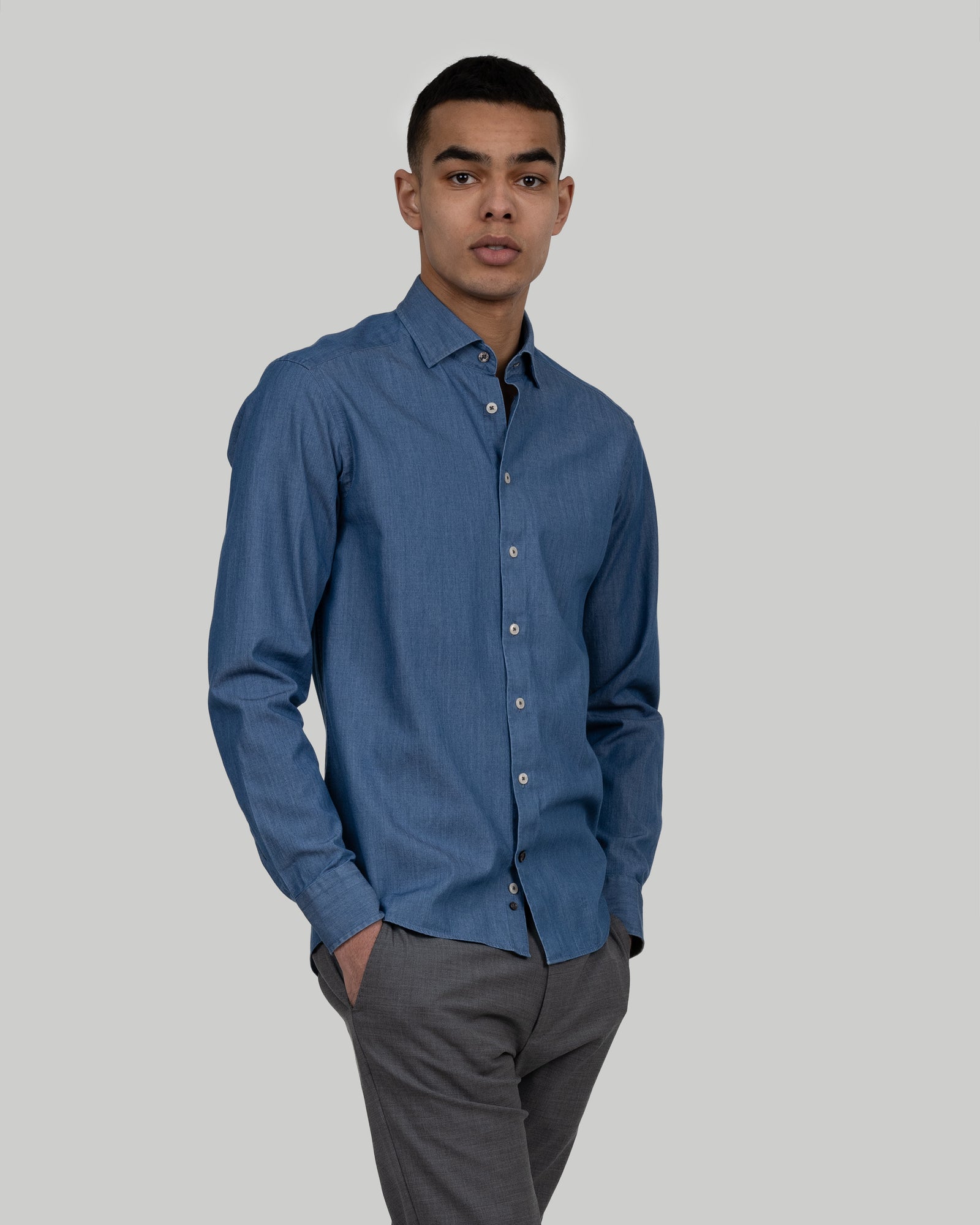 JH&F Indigo Bow 130 Slim Fit Indigo
