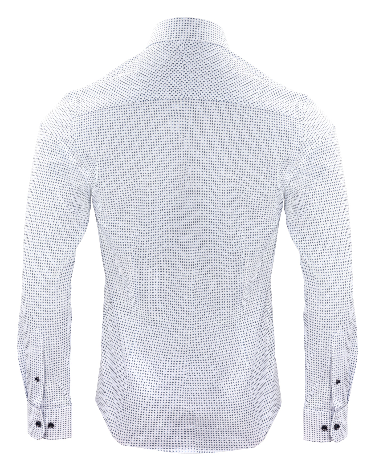 IB131 Pique Knit Slim Sky Blue Print