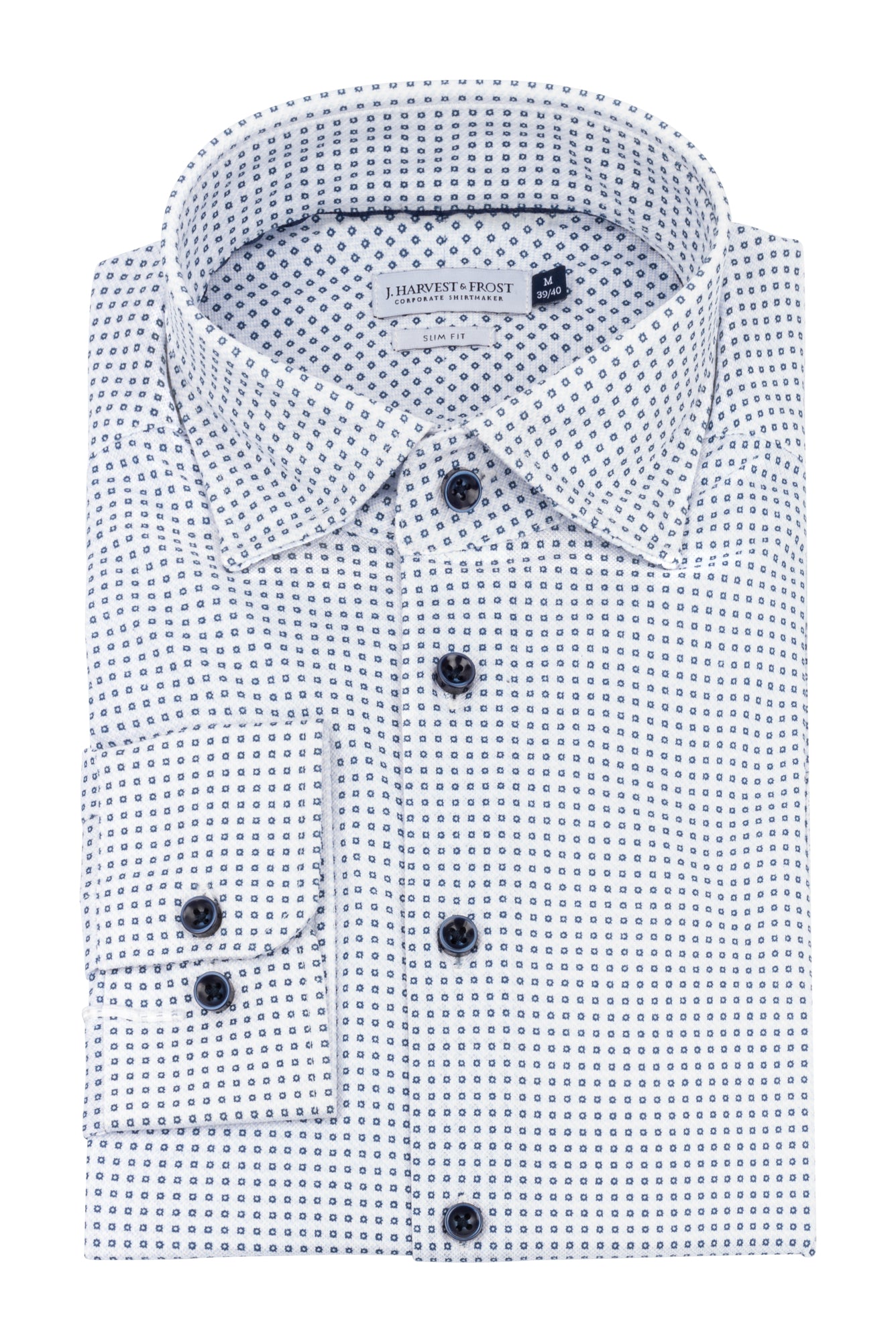 IB131 Pique Knit Slim Sky Blue Print