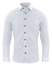 IB131 Pique Knit Slim Sky Blue Print