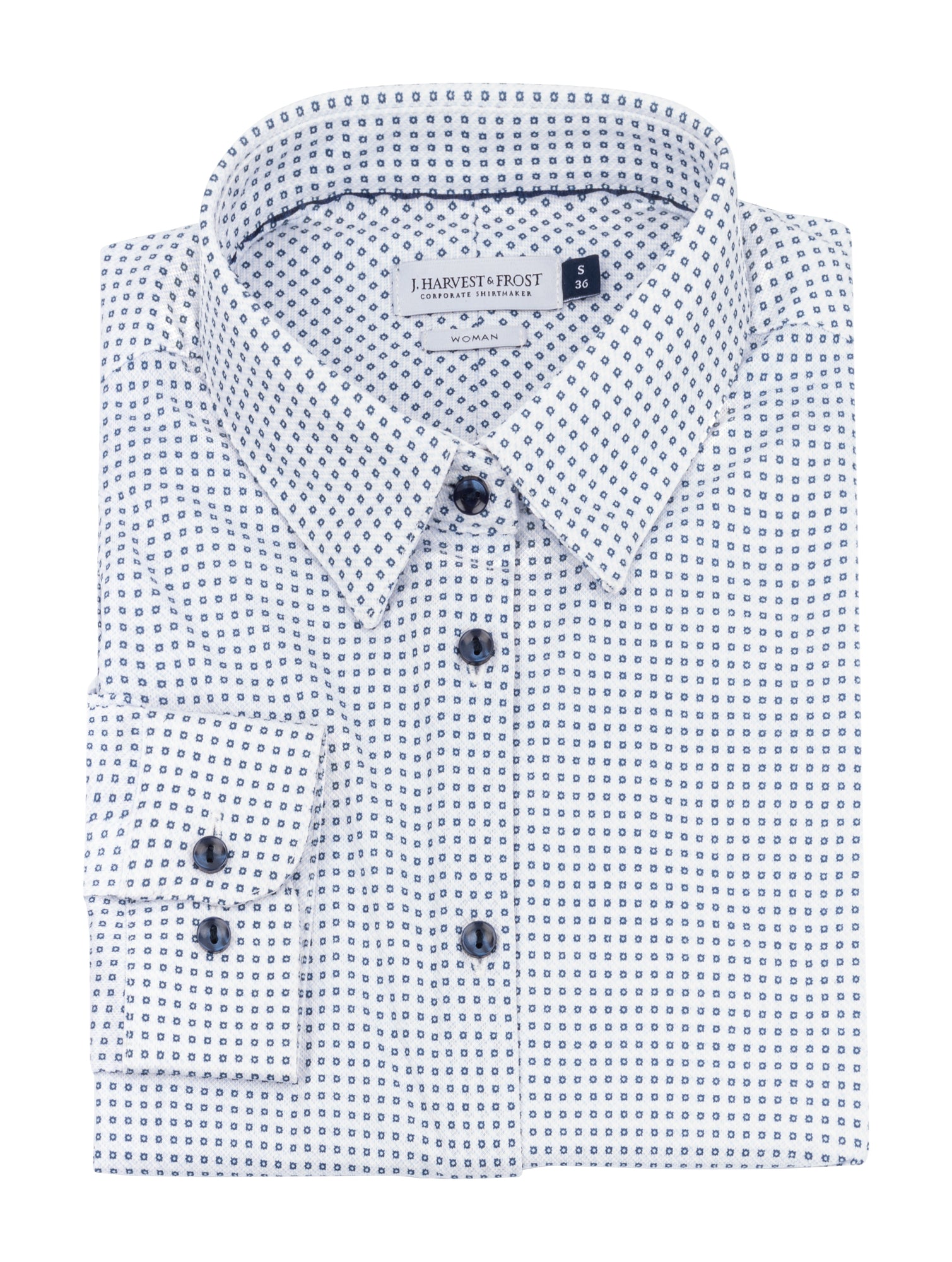 IB131 Pique Knit Woman Sky Blue Print