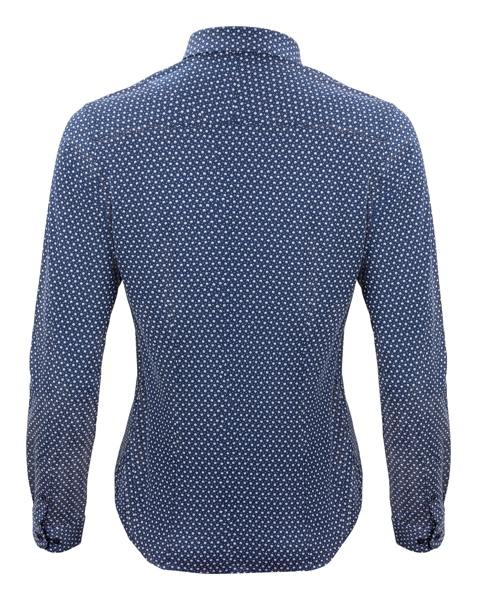 IB131 Pique Knit Woman Navy Print