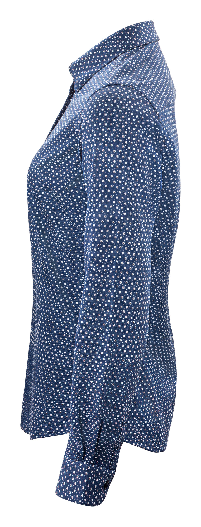 IB131 Pique Knit Woman Navy Print