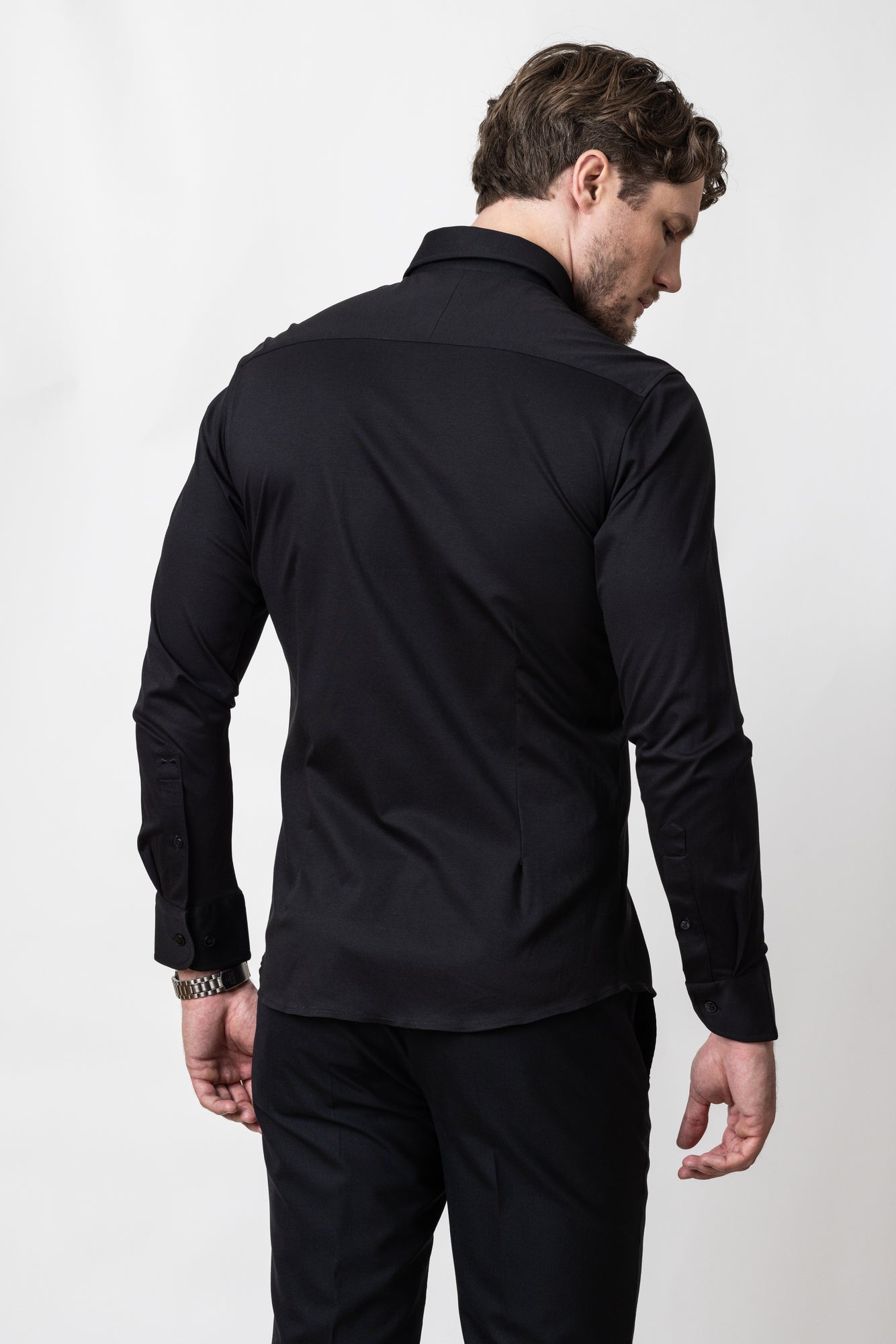 IB132 Interlock Knit Regular Black