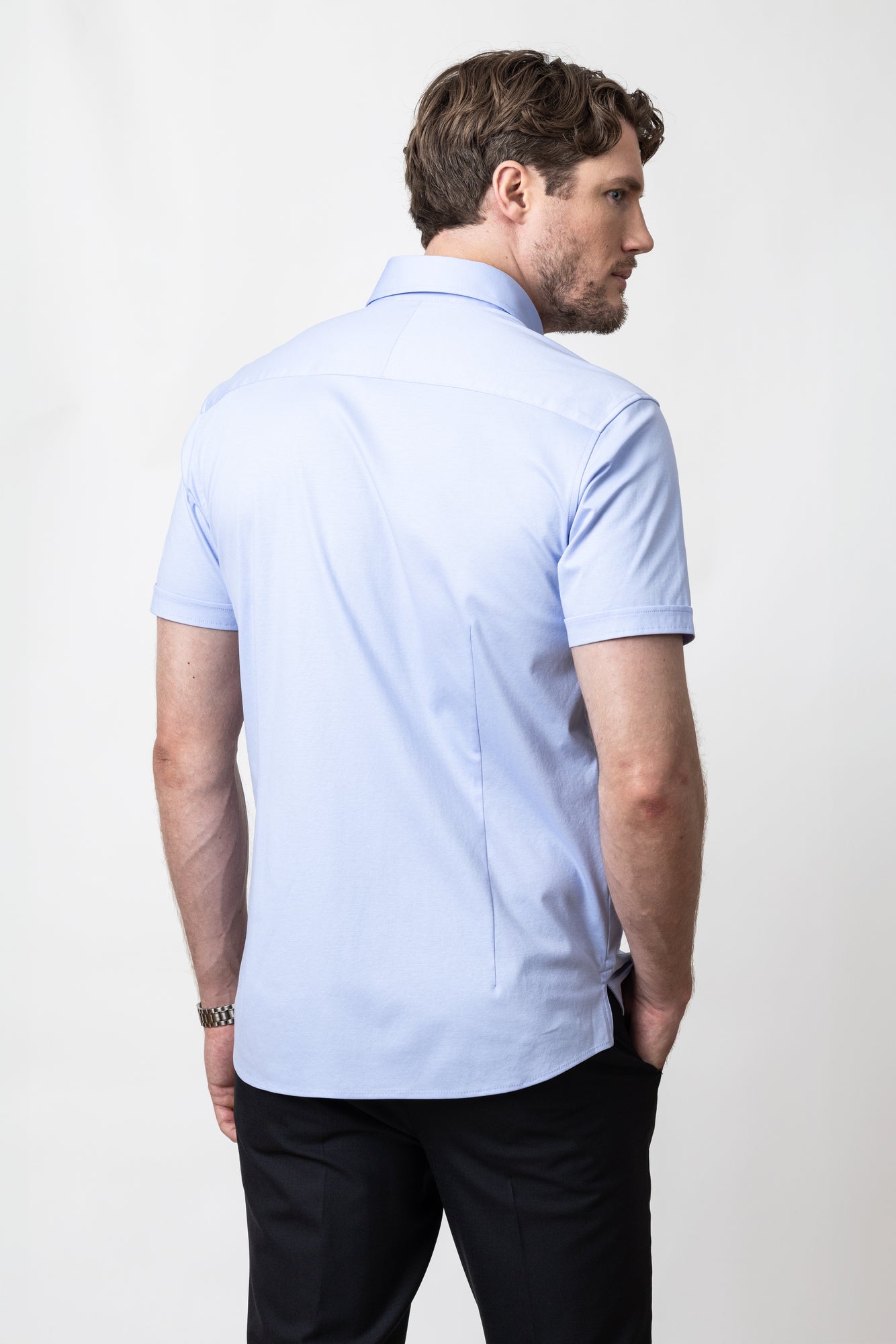 IB132 Interlock Knit S/S Regular Sky Blue