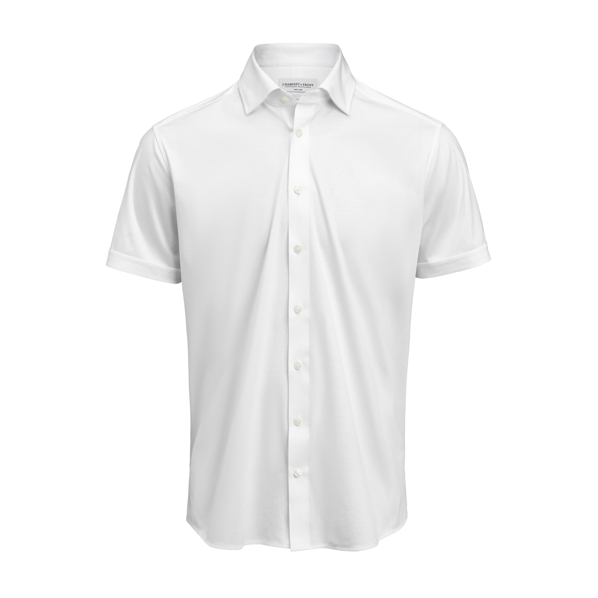 IB132 Interlock Knit S/S Slim White