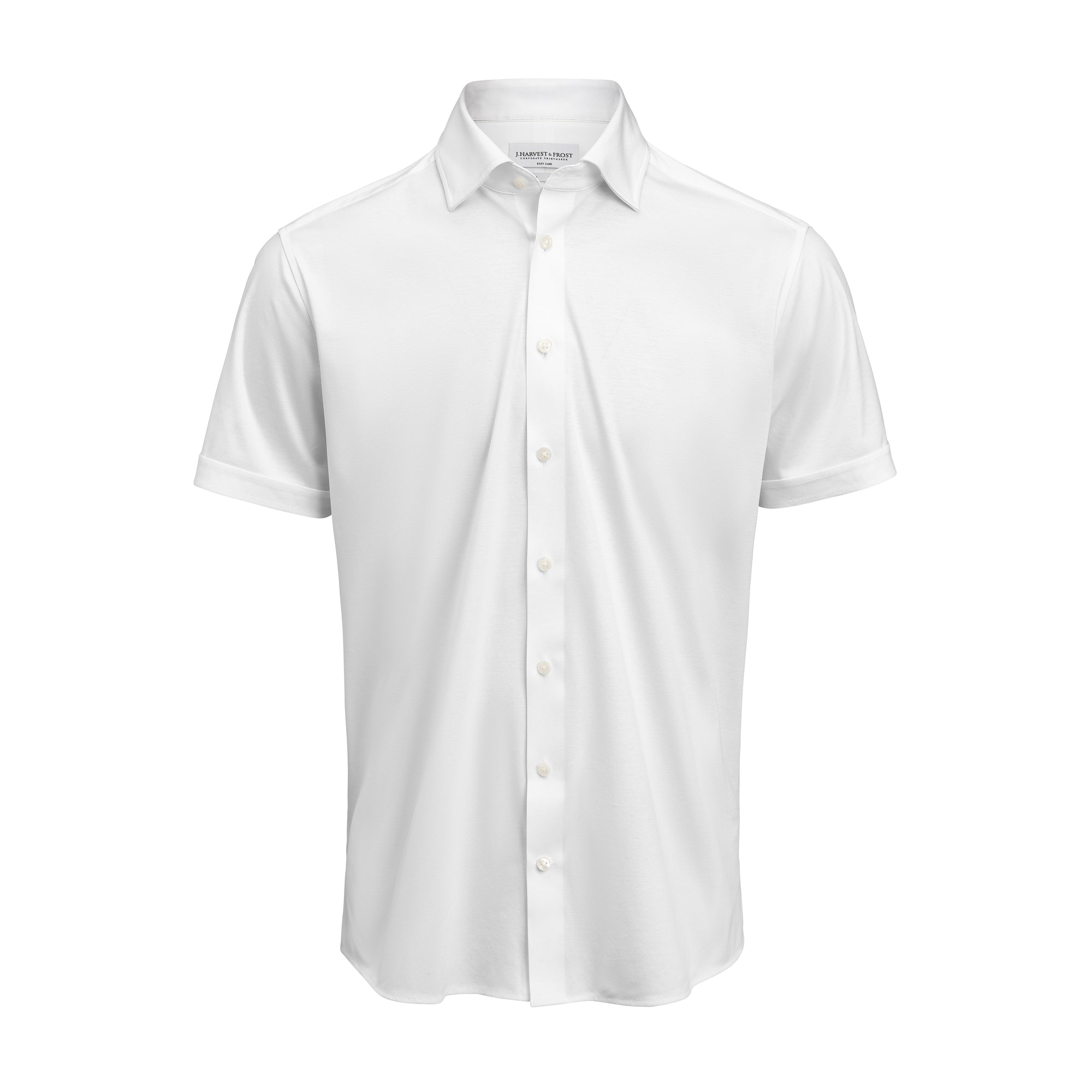 IB132 Interlock Knit S/S Slim White