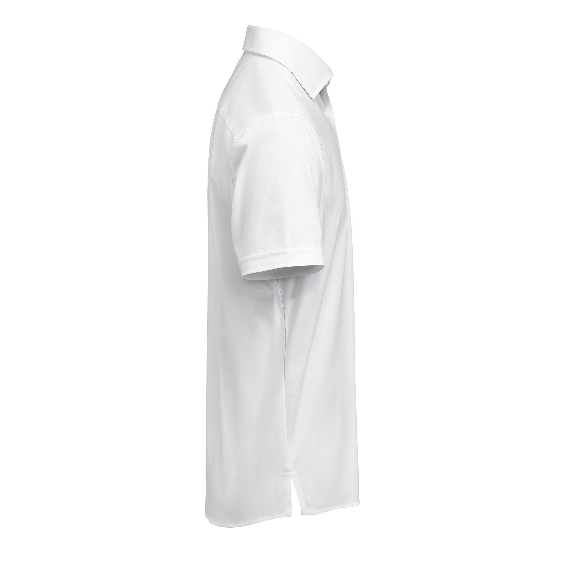 IB132 Interlock Knit S/S Slim White
