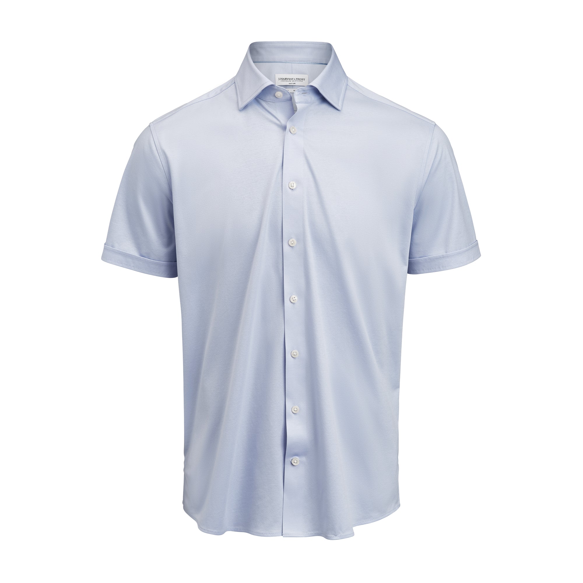 IB132 Interlock Knit S/S Slim Sky Blue
