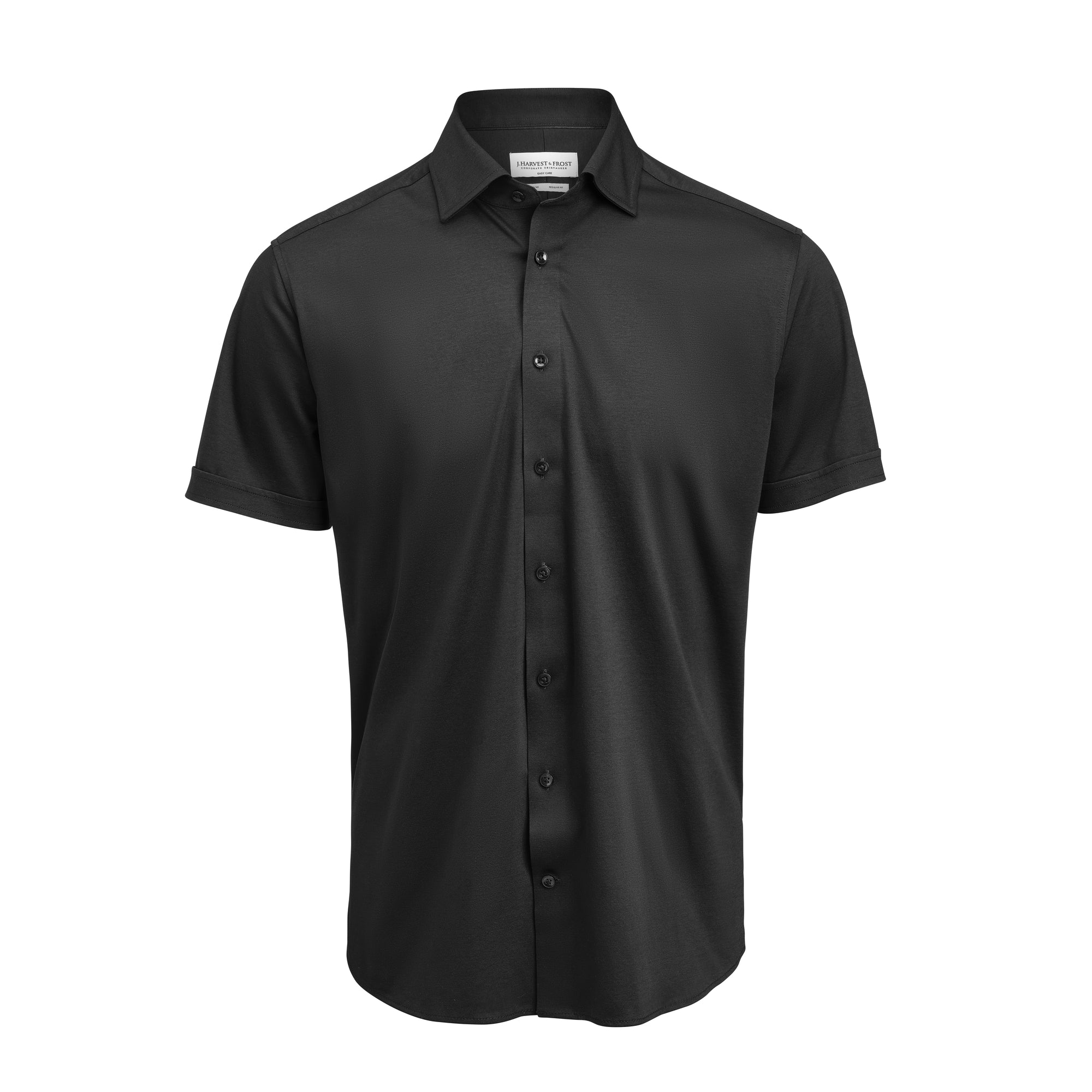 IB132 Interlock Knit S/S Slim Black