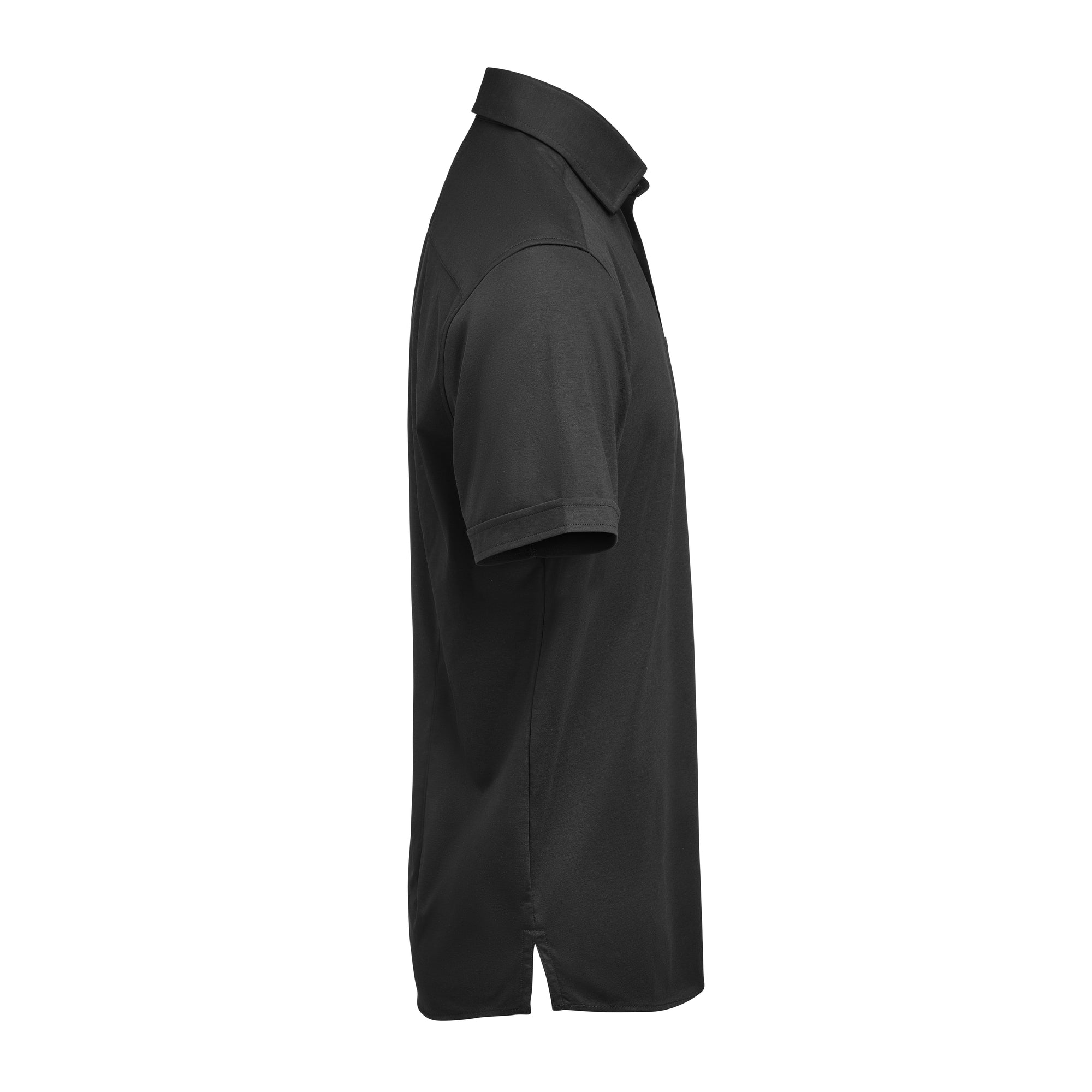 IB132 Interlock Knit S/S Slim Black