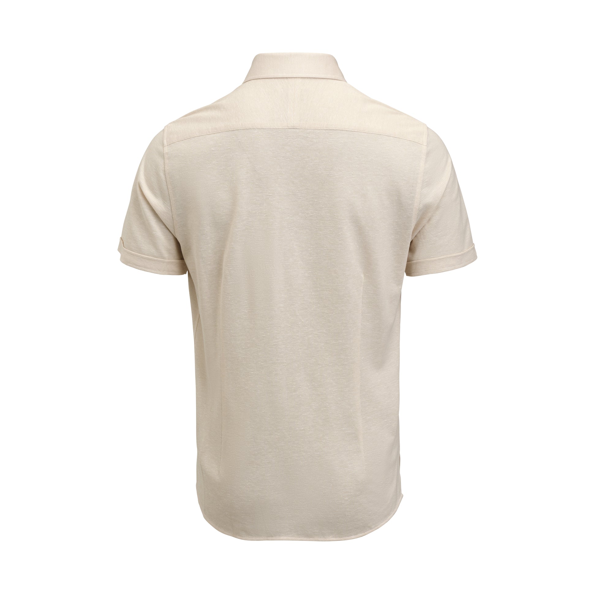 Indigo Bow 133 S/S Shirt Tailored Fit Sand