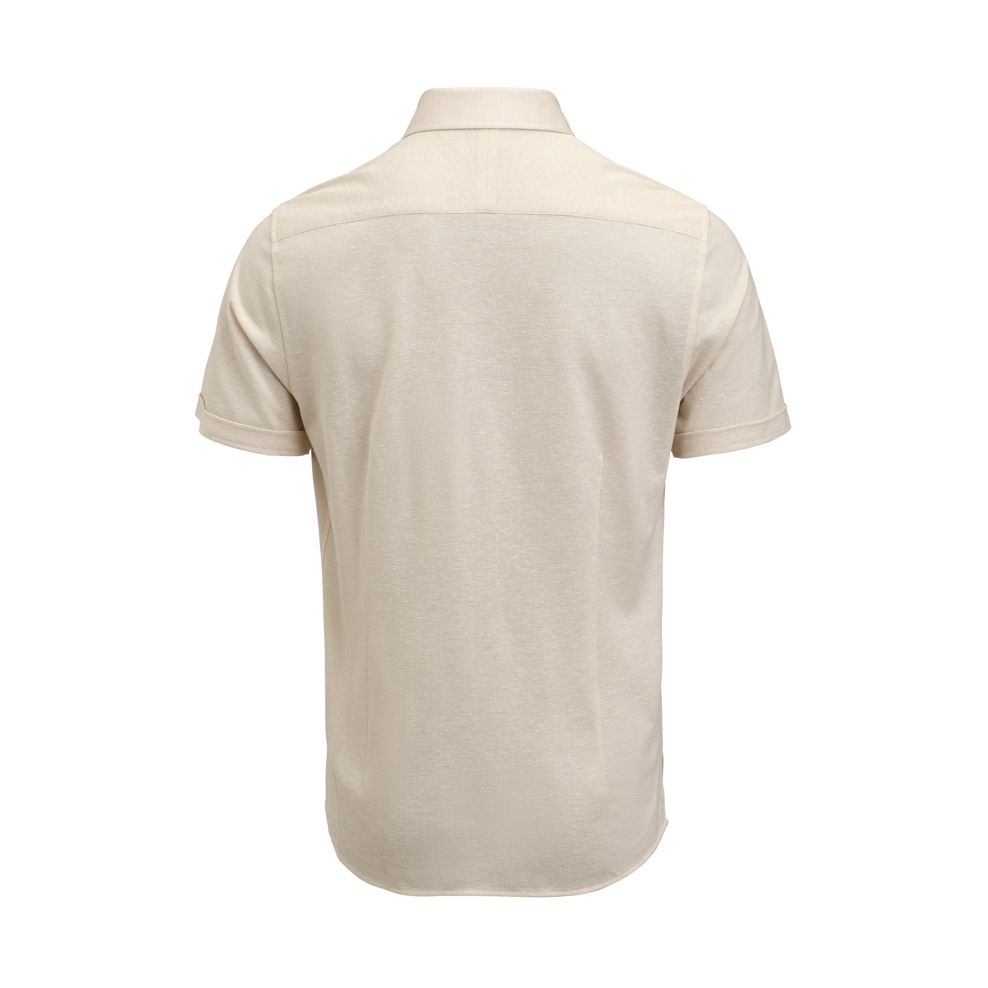 Indigo Bow 133 S/S Shirt Tailored Fit Sand