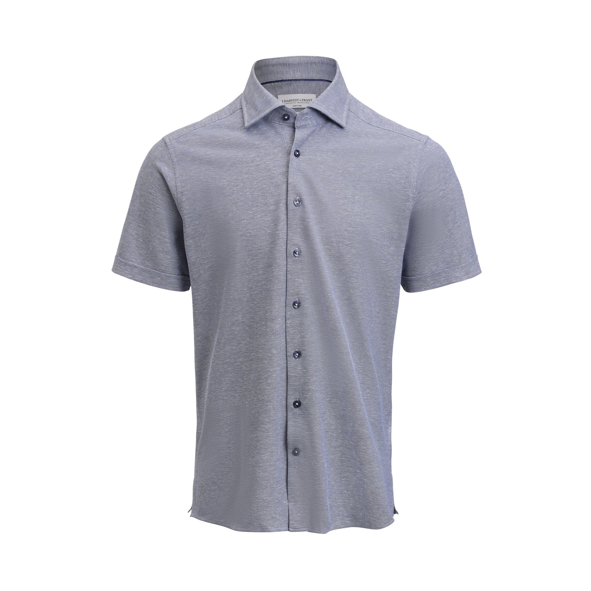 Indigo Bow 133 S/S Shirt Tailored Fit Navy