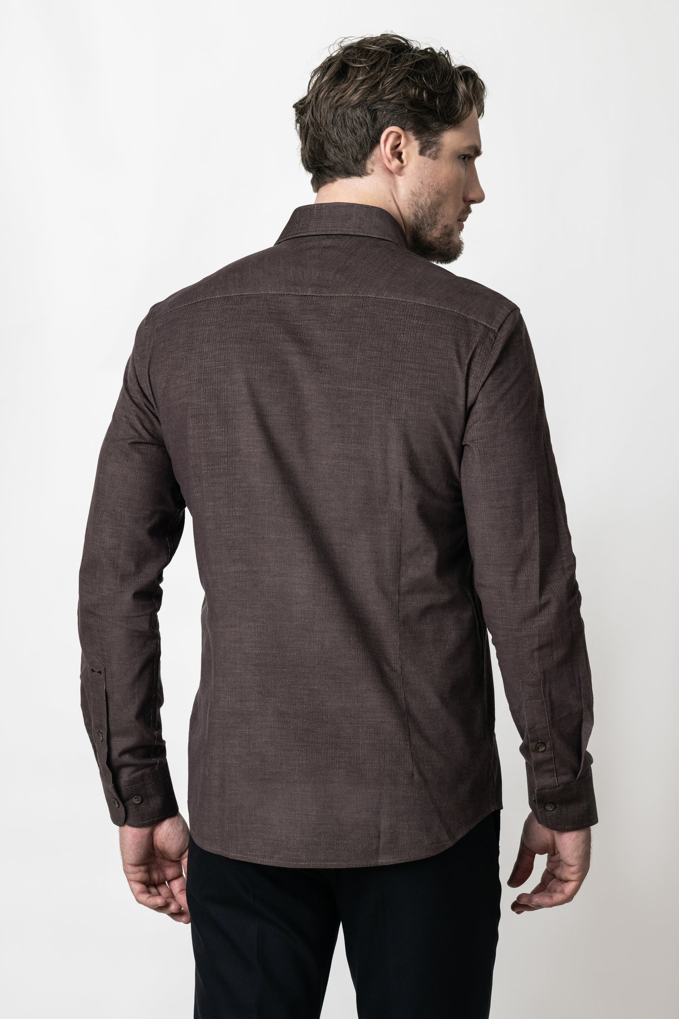 IB134 Micro Cord Tailored Brown