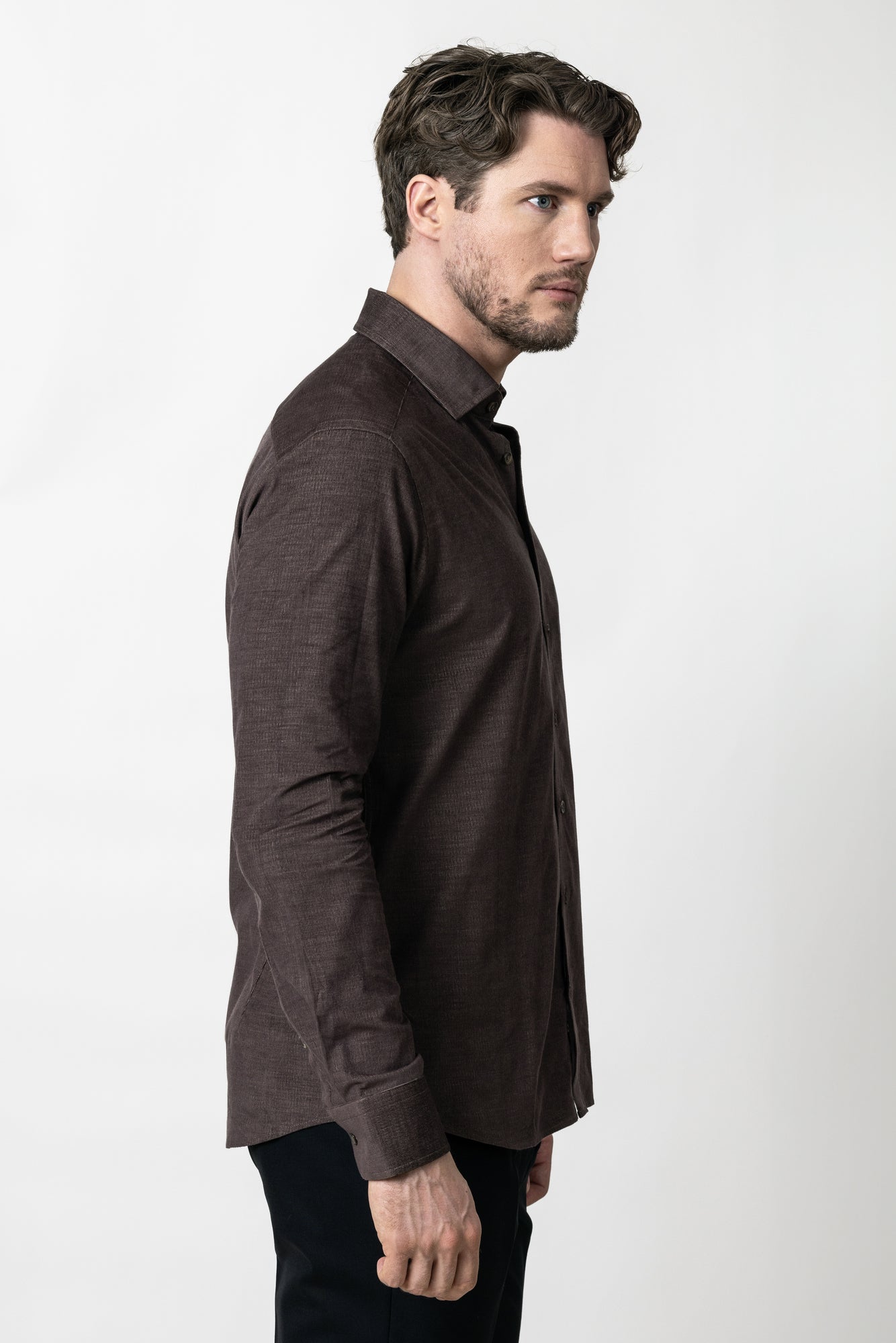 IB134 Micro Cord Tailored Brown