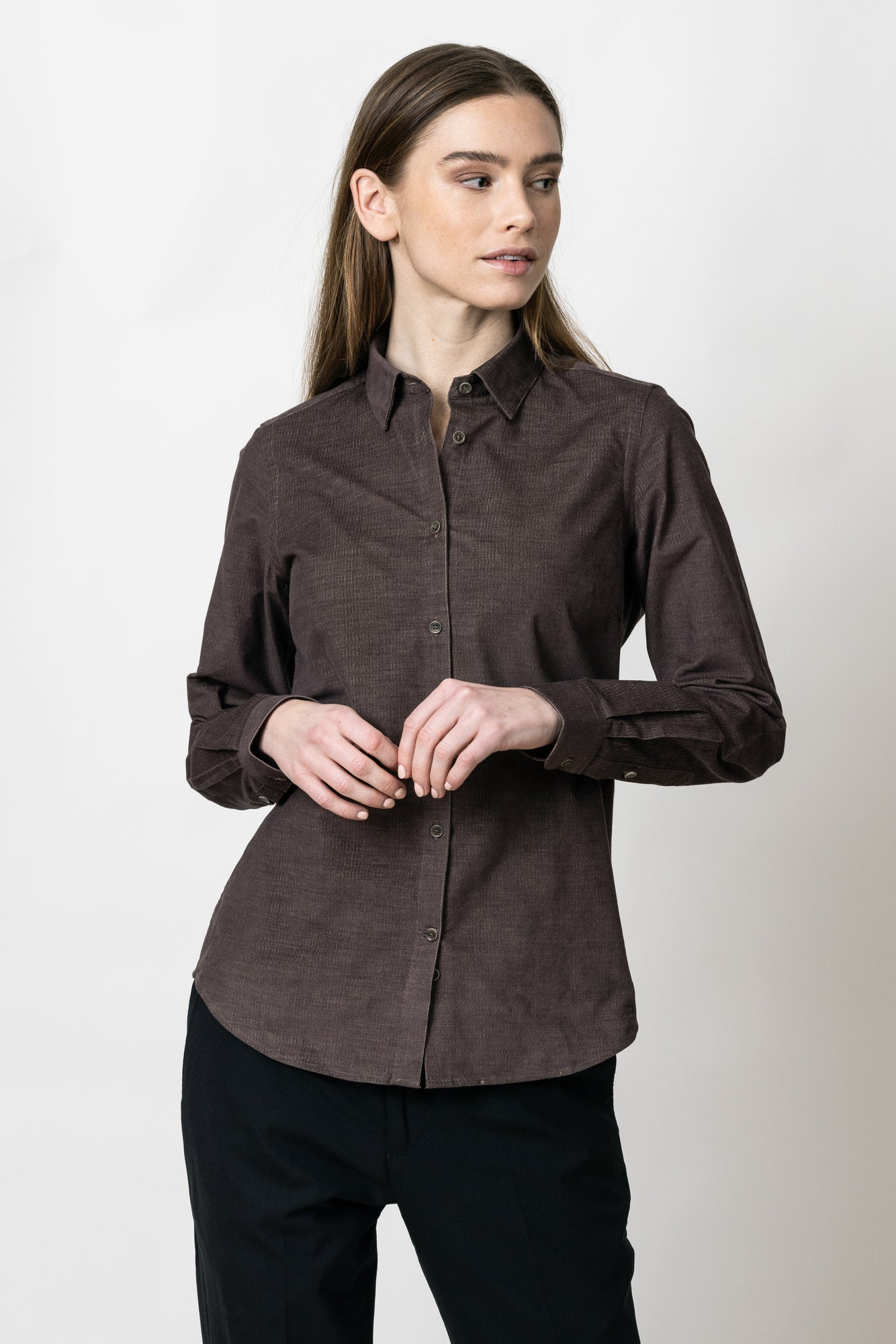 IB134 Micro Cord Woman Contemporary Brown