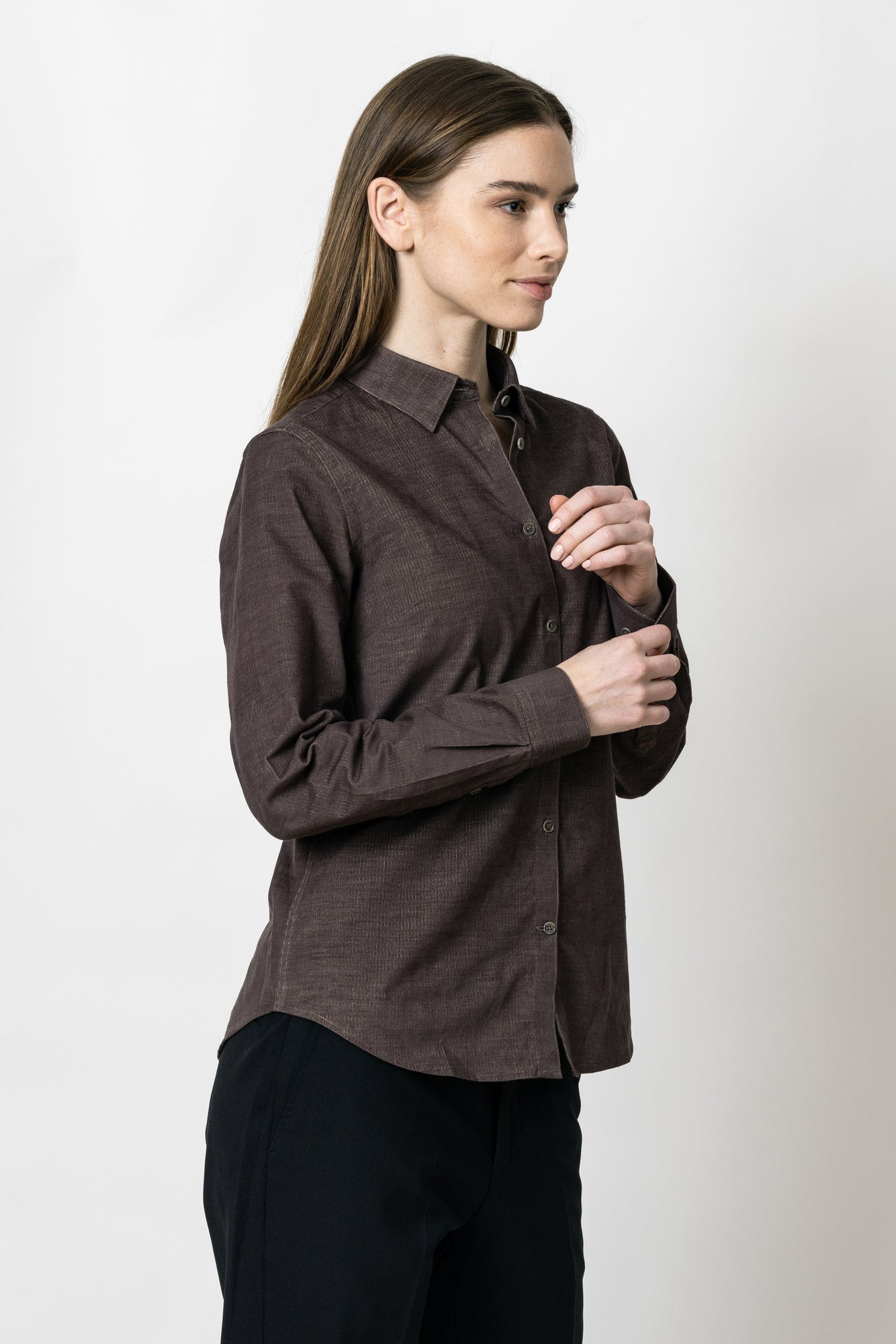 IB134 Micro Cord Woman Contemporary Brown
