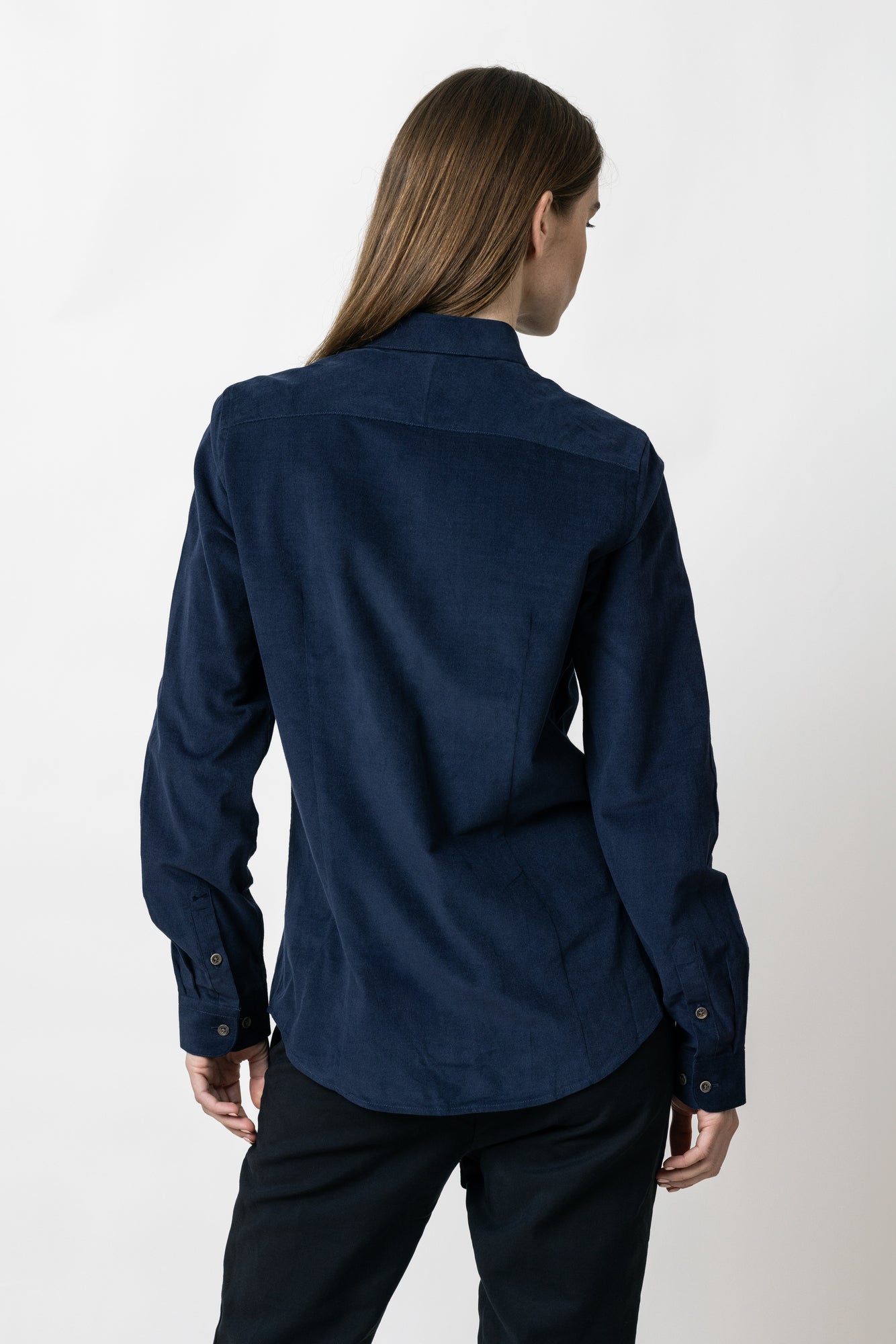 IB134 Micro Cord Woman Contemporary Dark Blue