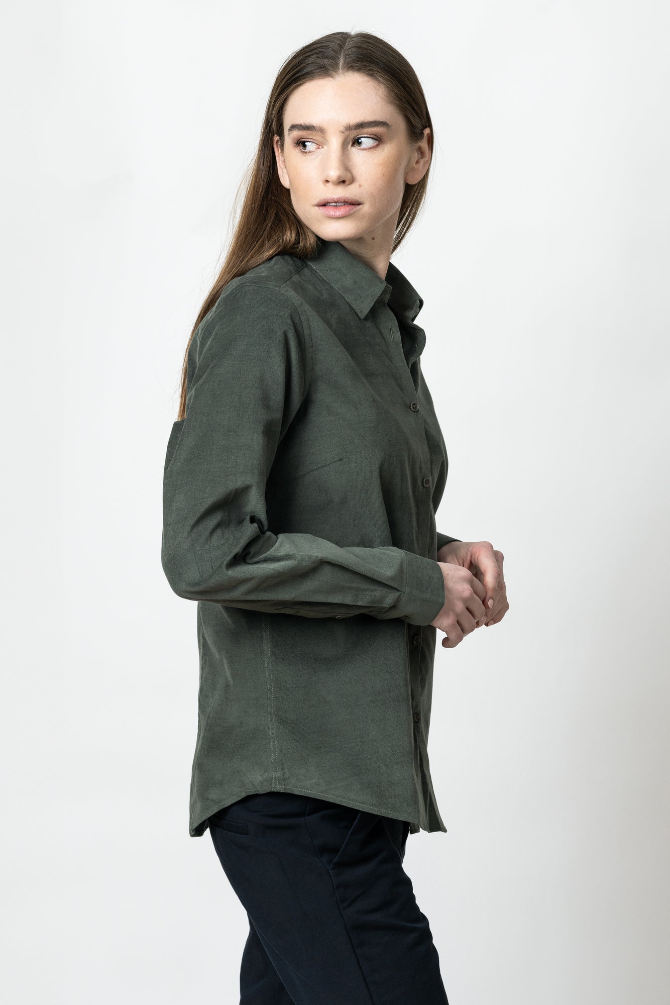 IB134 Micro Cord Woman Contemporary Green