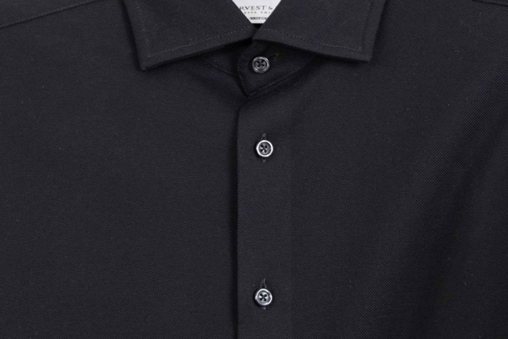 IB135 Pique Knit Regular Black