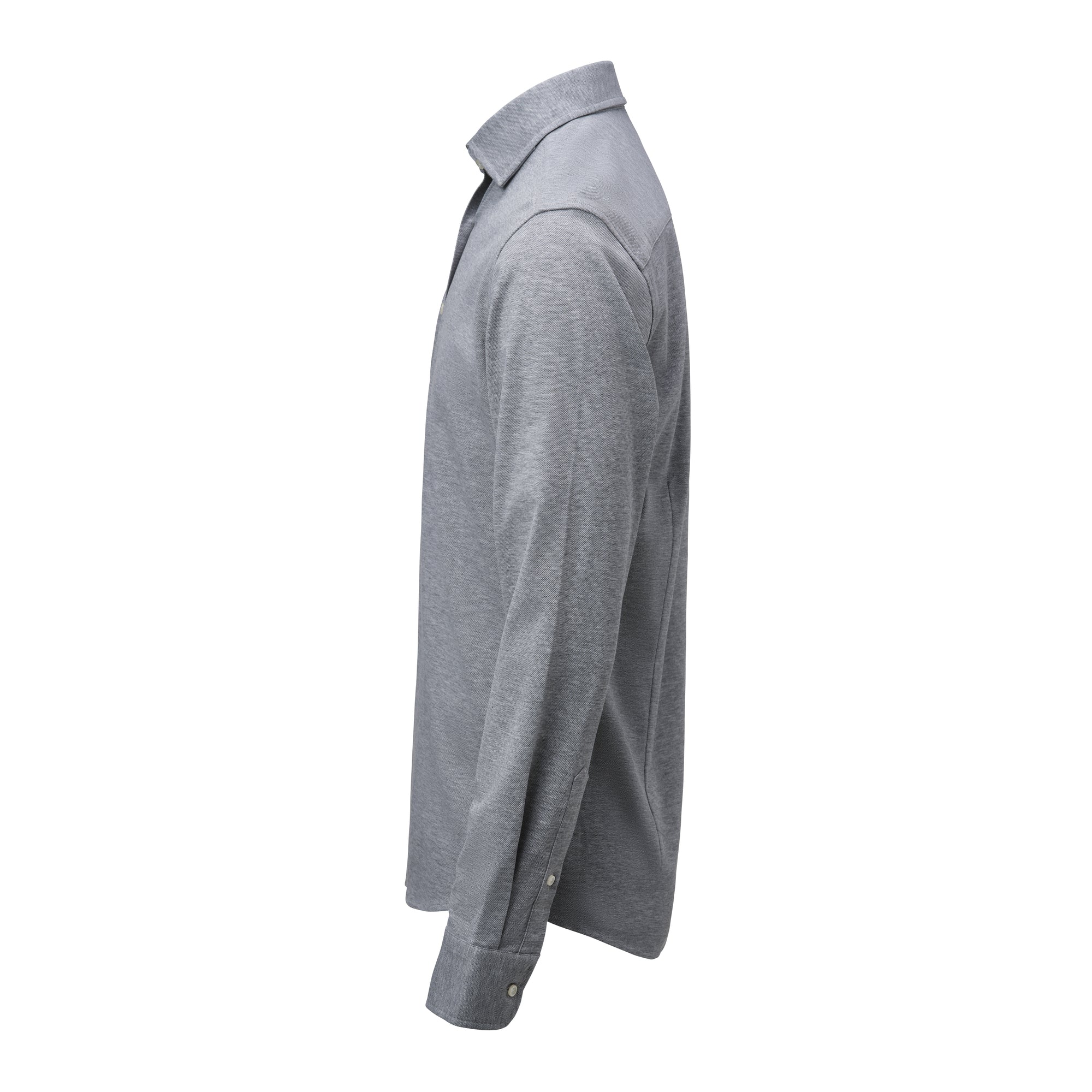 IB135 Pique Knit Regular Grey Melange