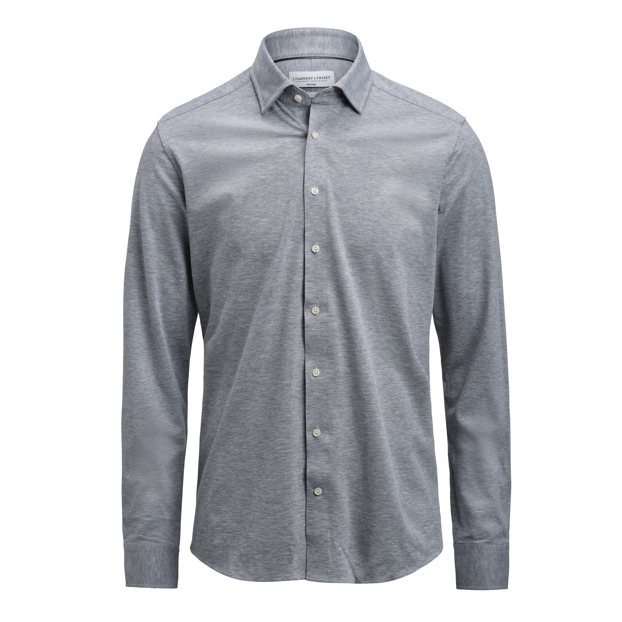 IB135 Pique Knit Regular Grey Melange