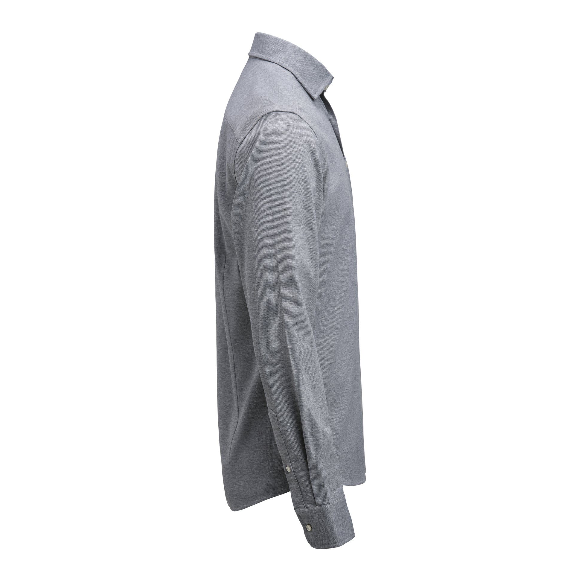 IB135 Pique Knit Regular Grey Melange