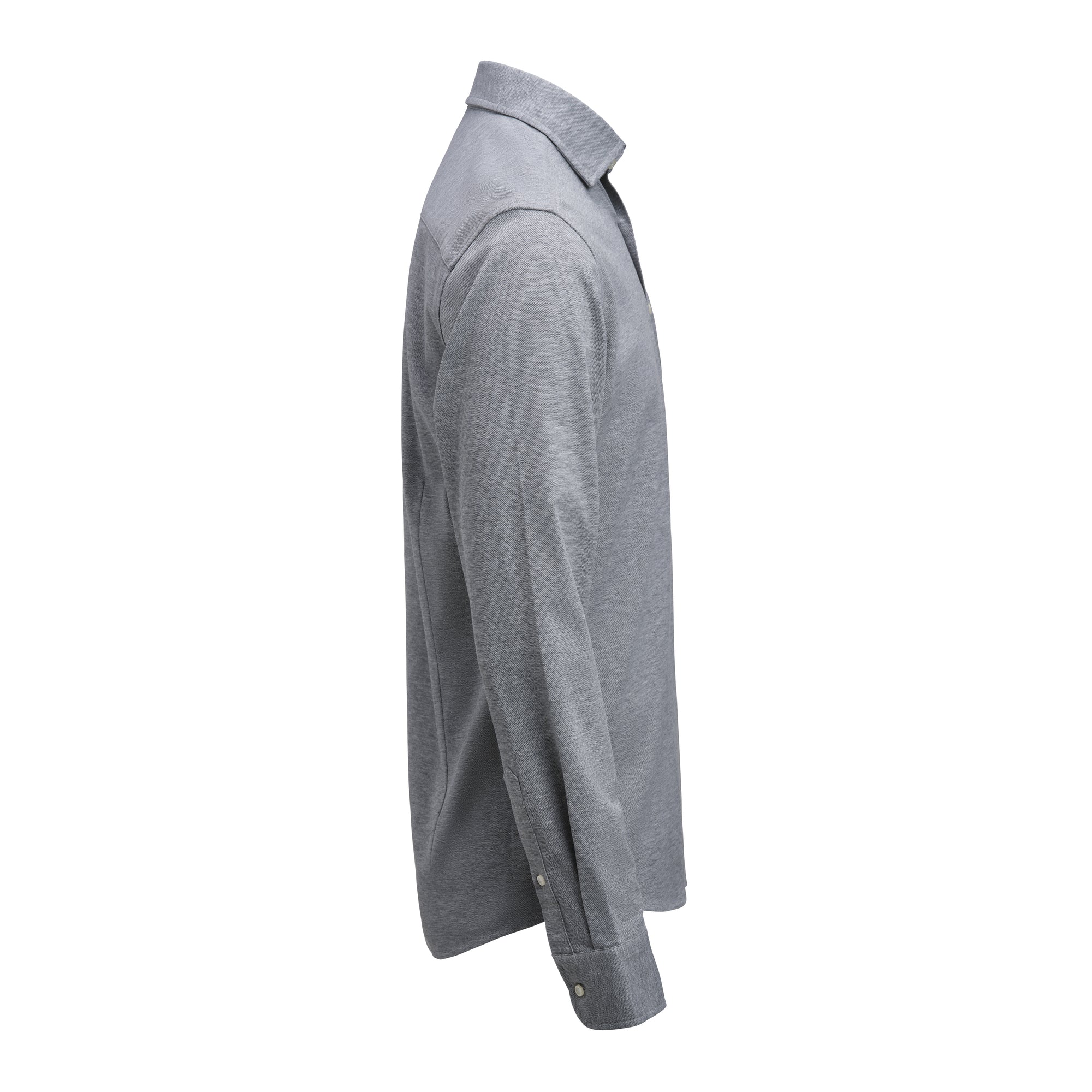 IB135 Pique Knit Regular Grey Melange