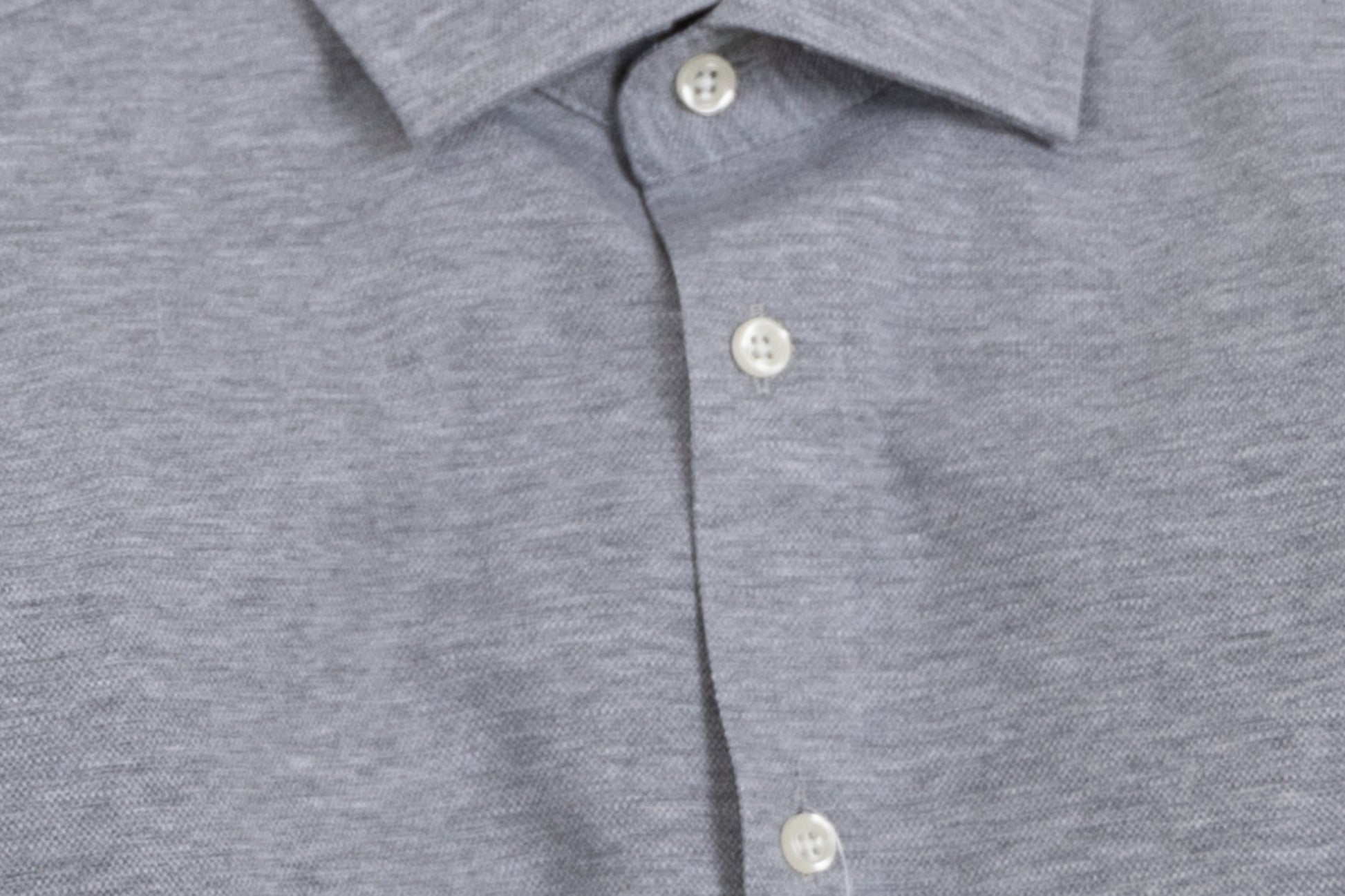 IB135 Pique Knit Regular Grey Melange