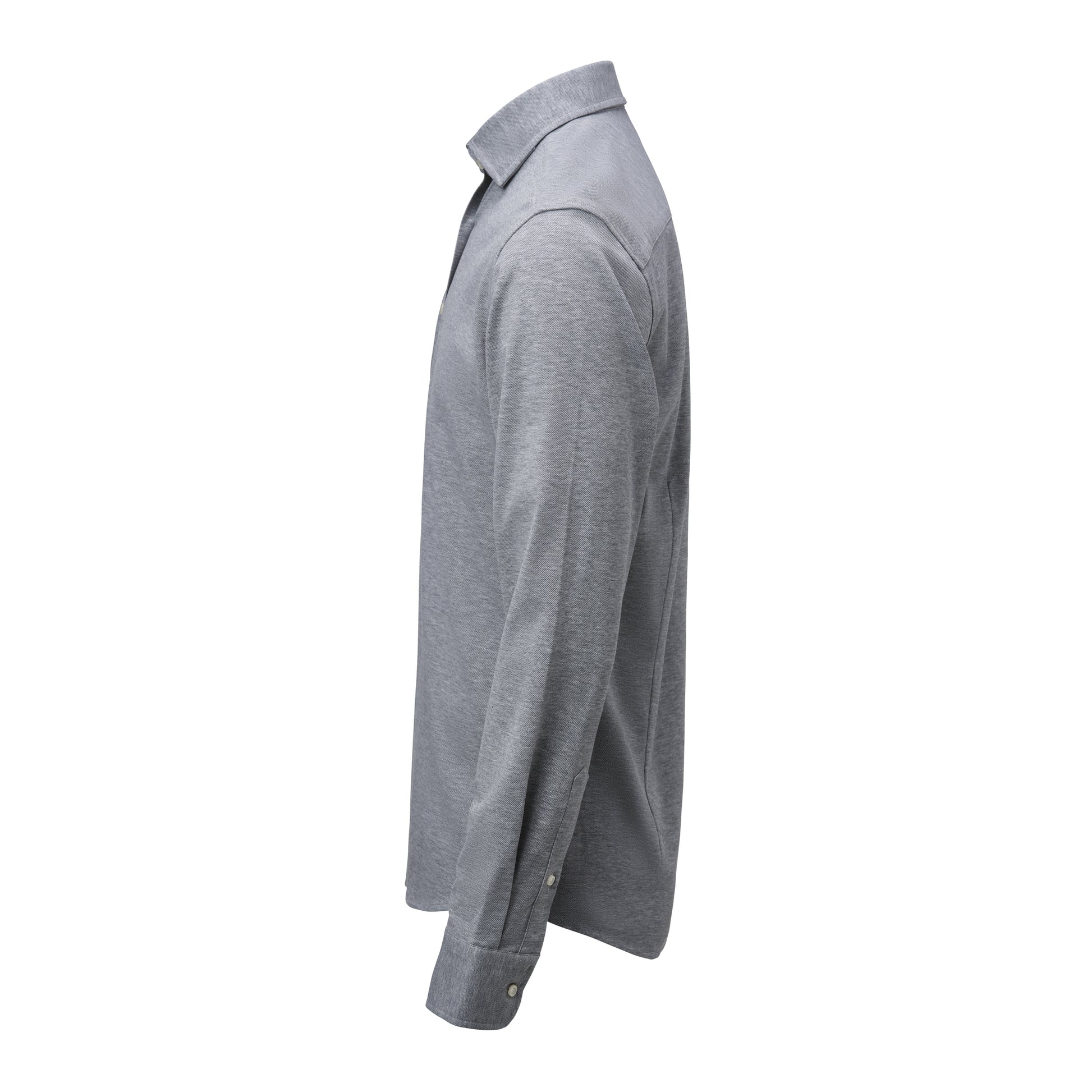 IB135 Pique Knit Slim Grey Melange