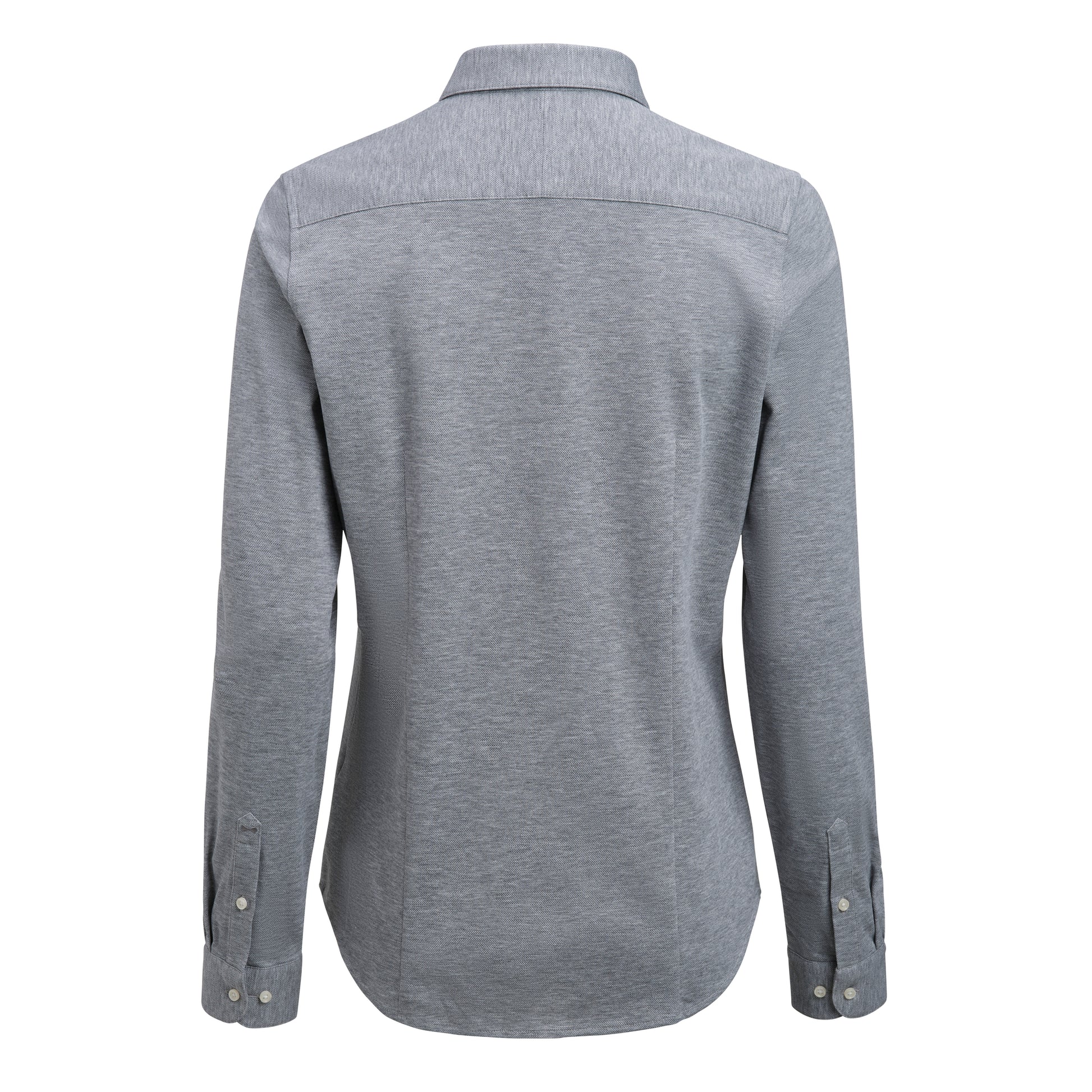 IB135 Pique Knit Woman Contemporary Grey Melange