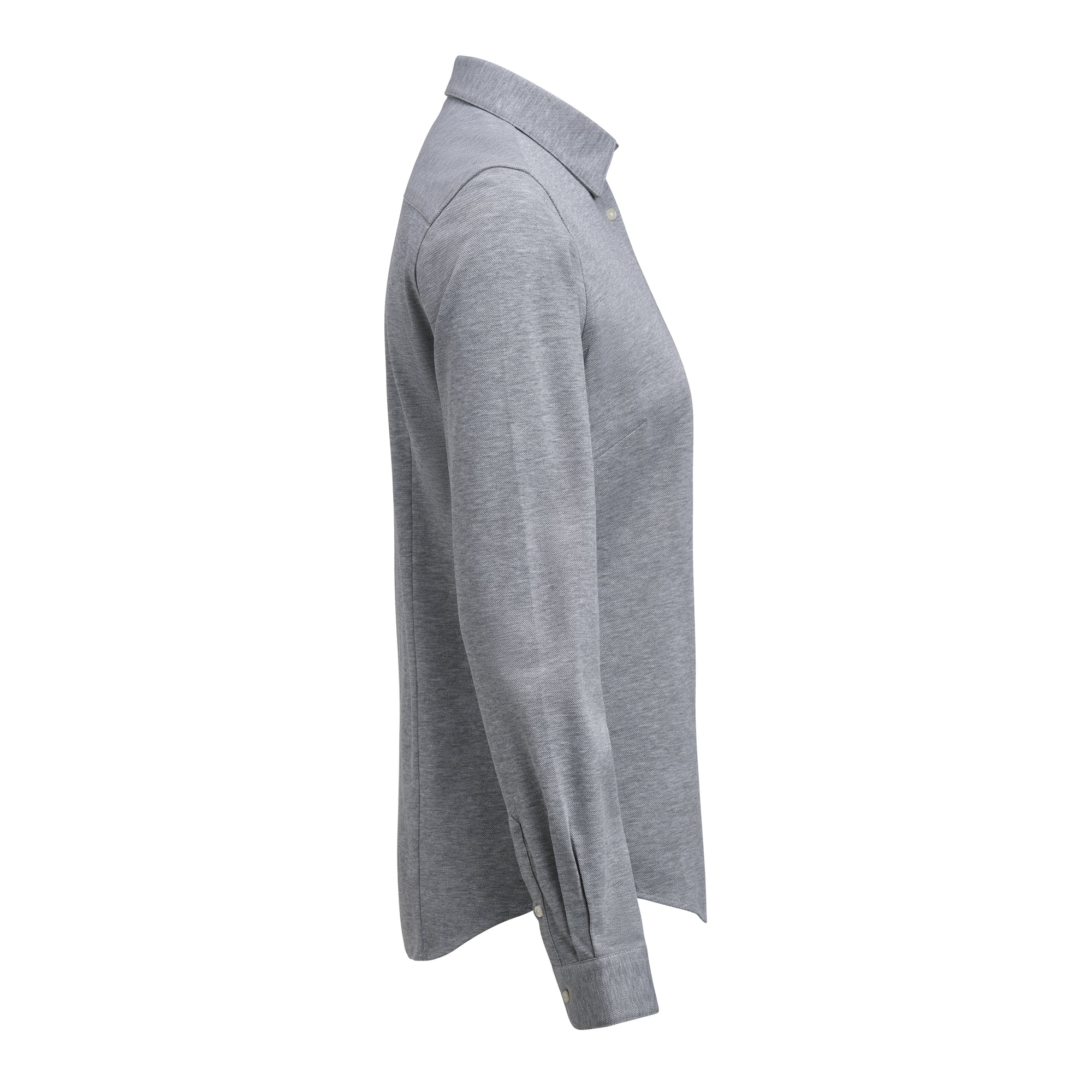 IB135 Pique Knit Woman Contemporary Grey Melange