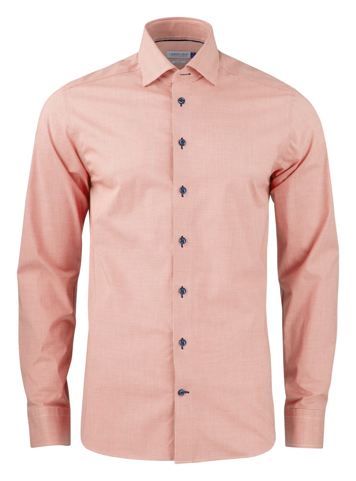 JH&F Purple Bow 141 Regular Fit Orange Check
