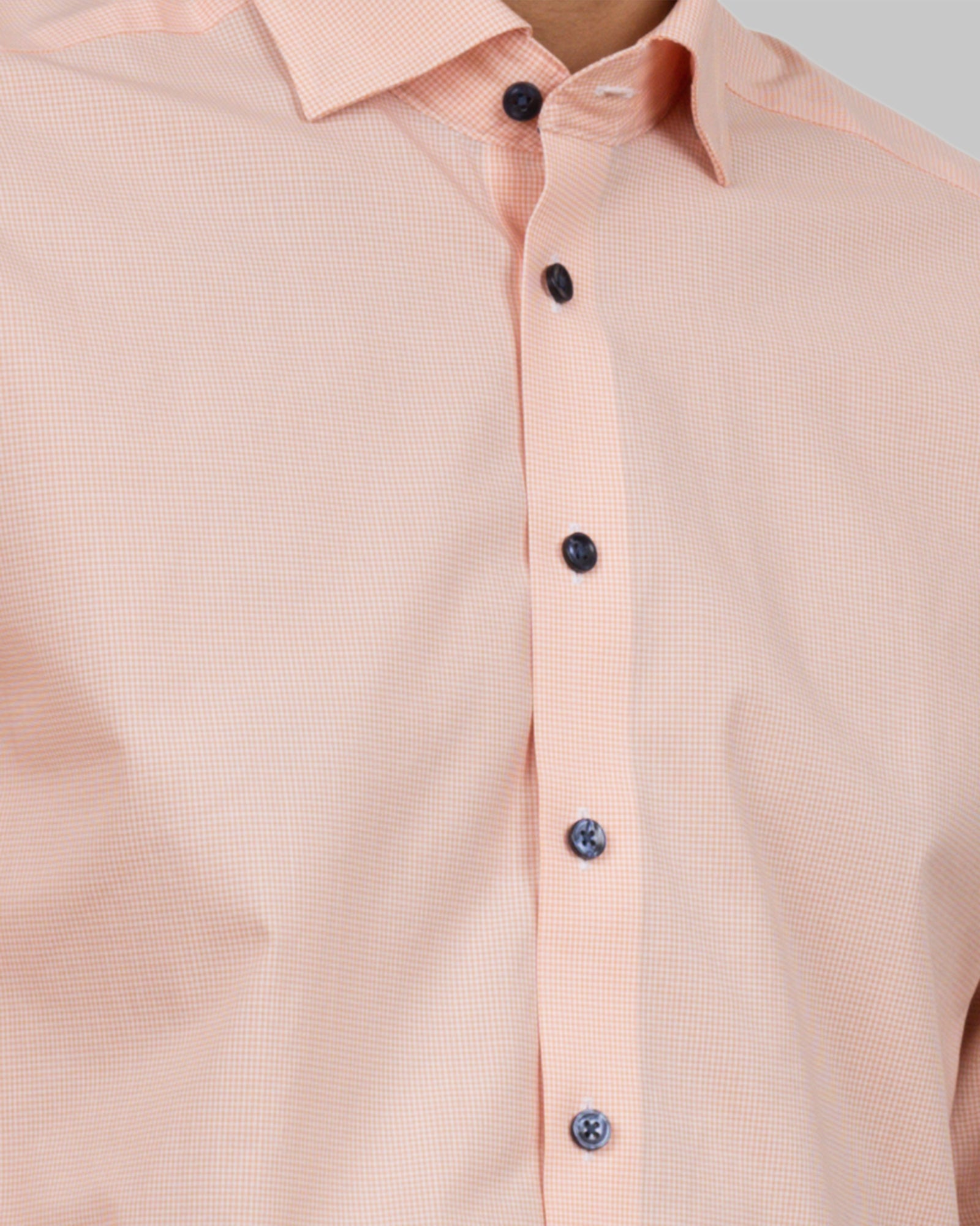 JH&F Purple Bow 141 Slim Fit Orange Check