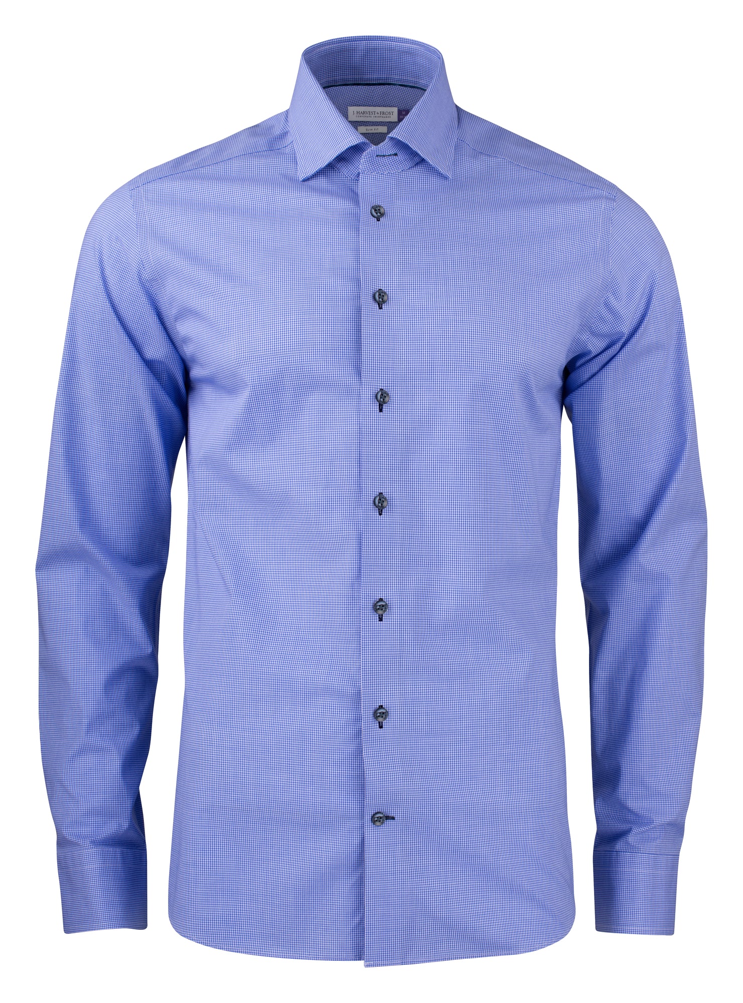 JH&F Purple Bow 141 Slim Fit Navy Check