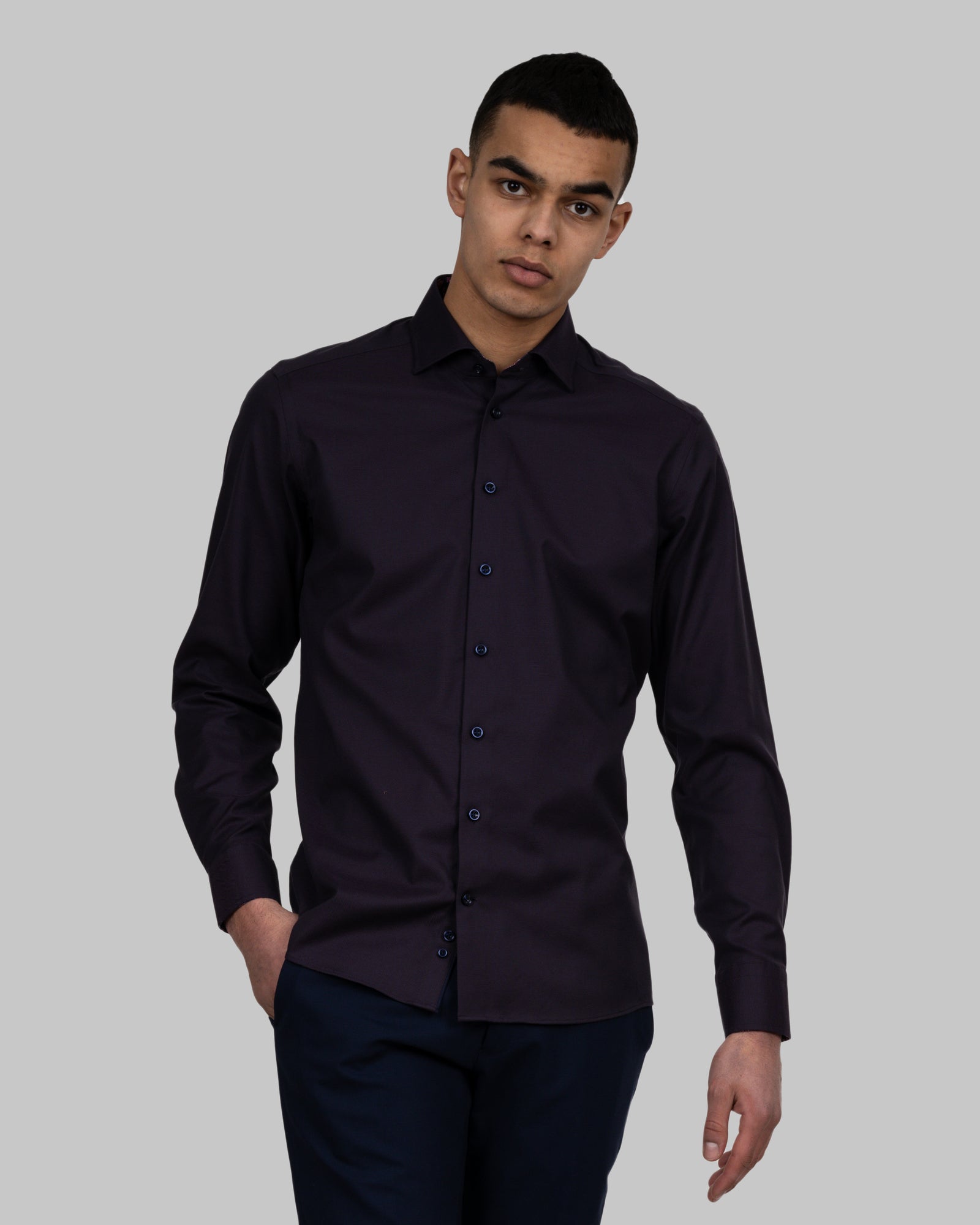 PB142 Oxford Slim Purple