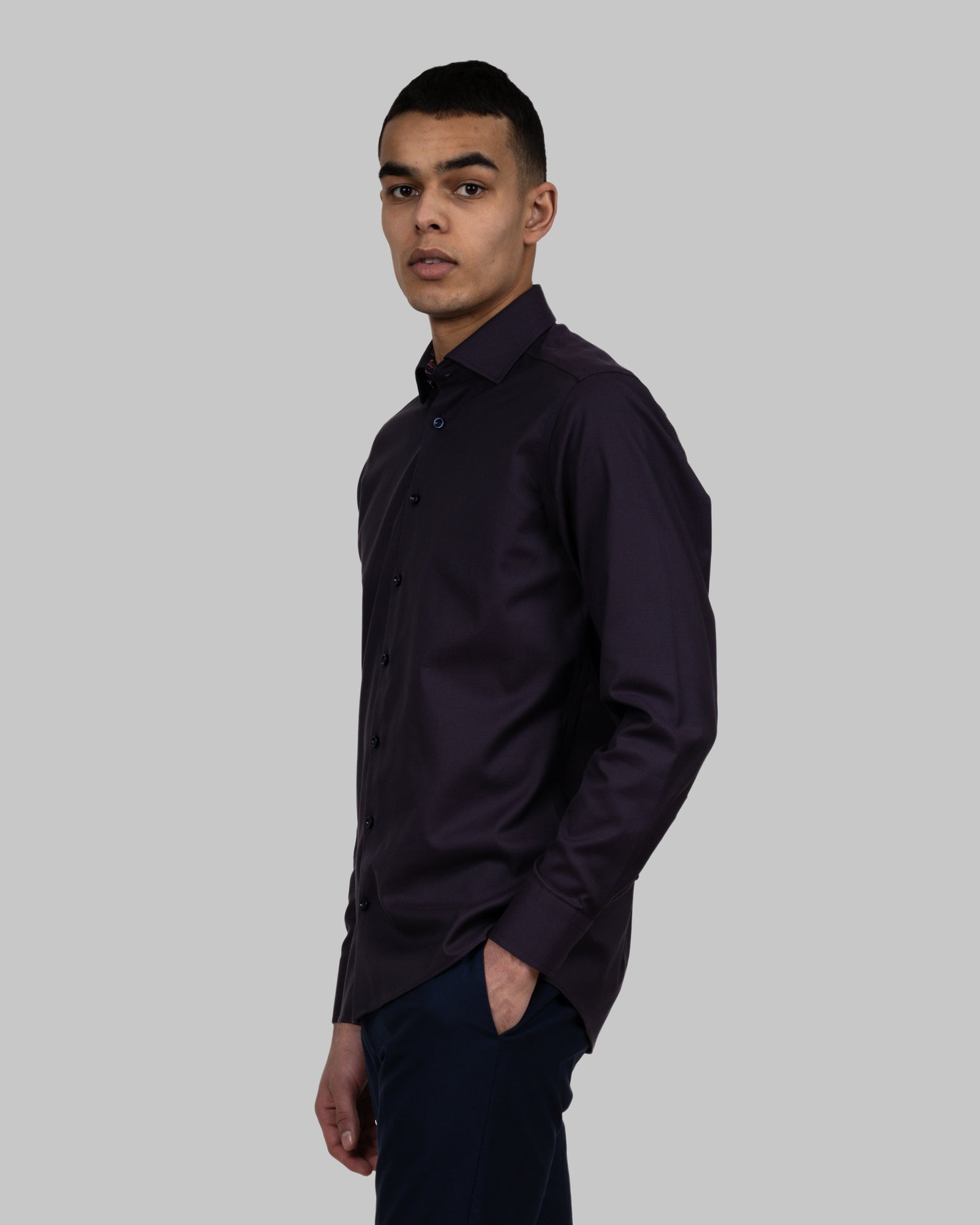 PB142 Oxford Slim Purple