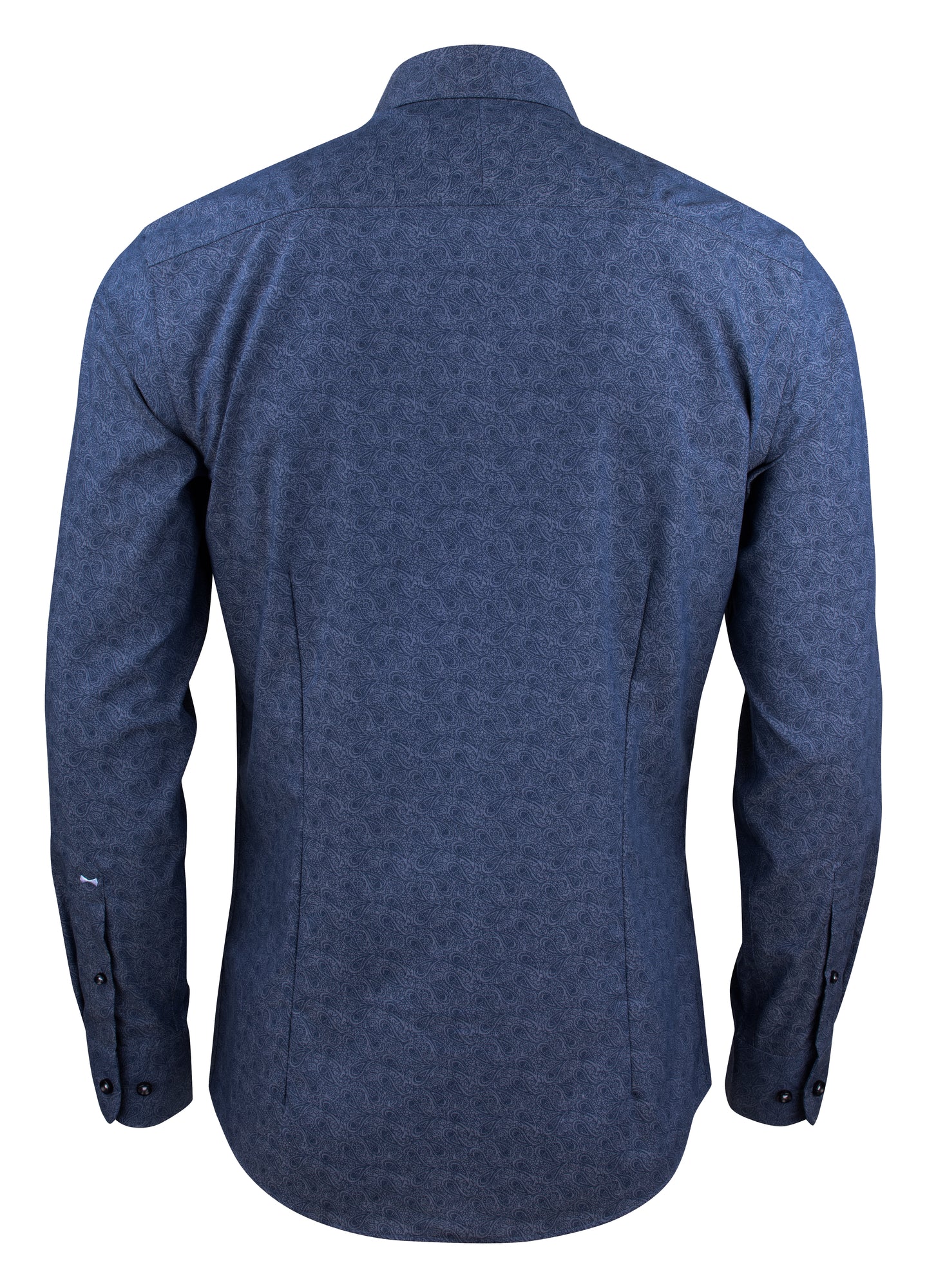 PB143 Twill Regular Indigo Paisley