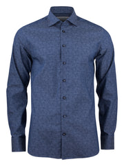 PB143 Twill Regular Indigo Paisley