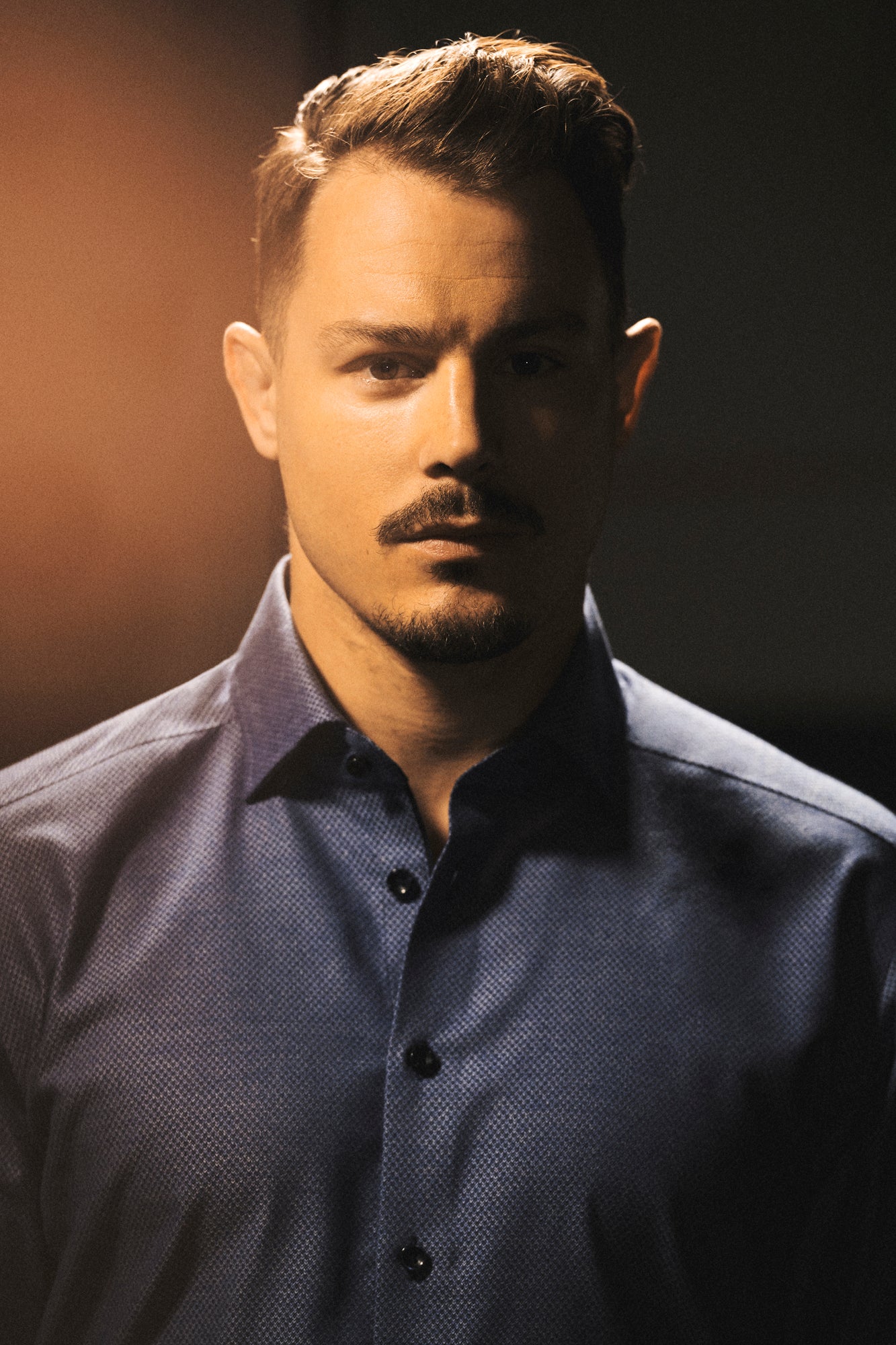 PB144 Brushed Jacquard Slim Indigo